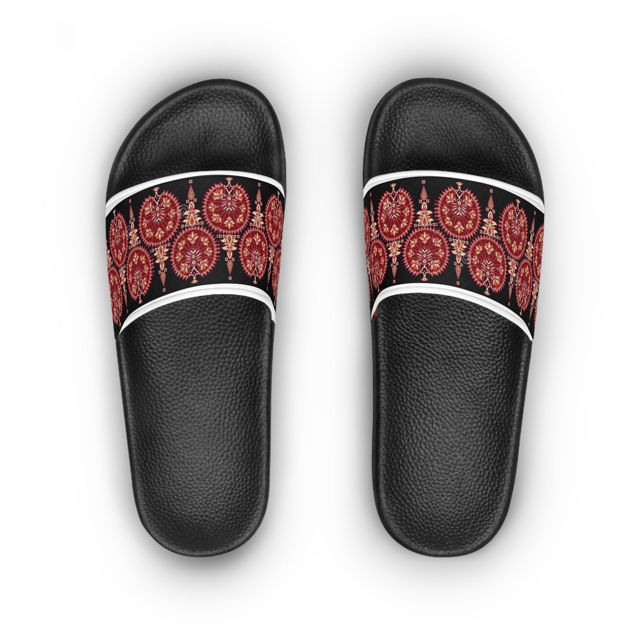 Bohemian Floral Women's Slide Sandals, Slip-On Shoes, Summer Footwear, Festival Sandals, Beach Shoes, Casual Wear