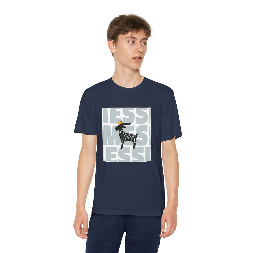 Youth Soccer Graphic Tee - Messi & GOAT Designs
