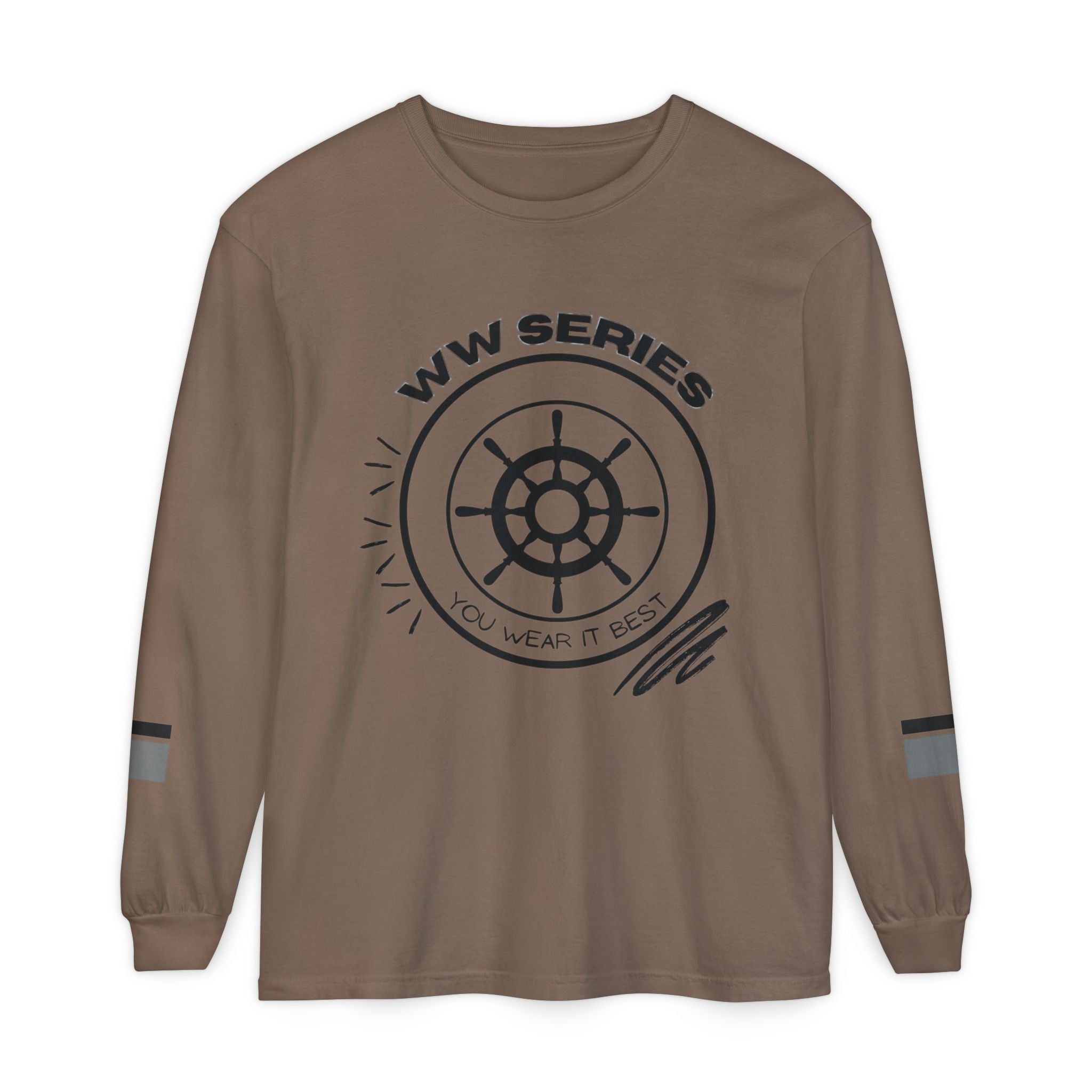 Stylish Unisex Long Sleeve Tee with WW Series Design, Casual Wear, Gift for Him/Her, Great for Parties, Summer Festivities