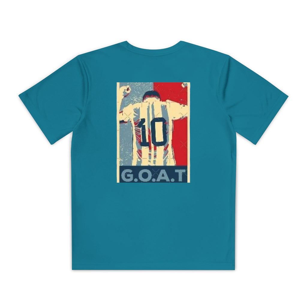 Youth Soccer Graphic Tee - Messi & GOAT Designs