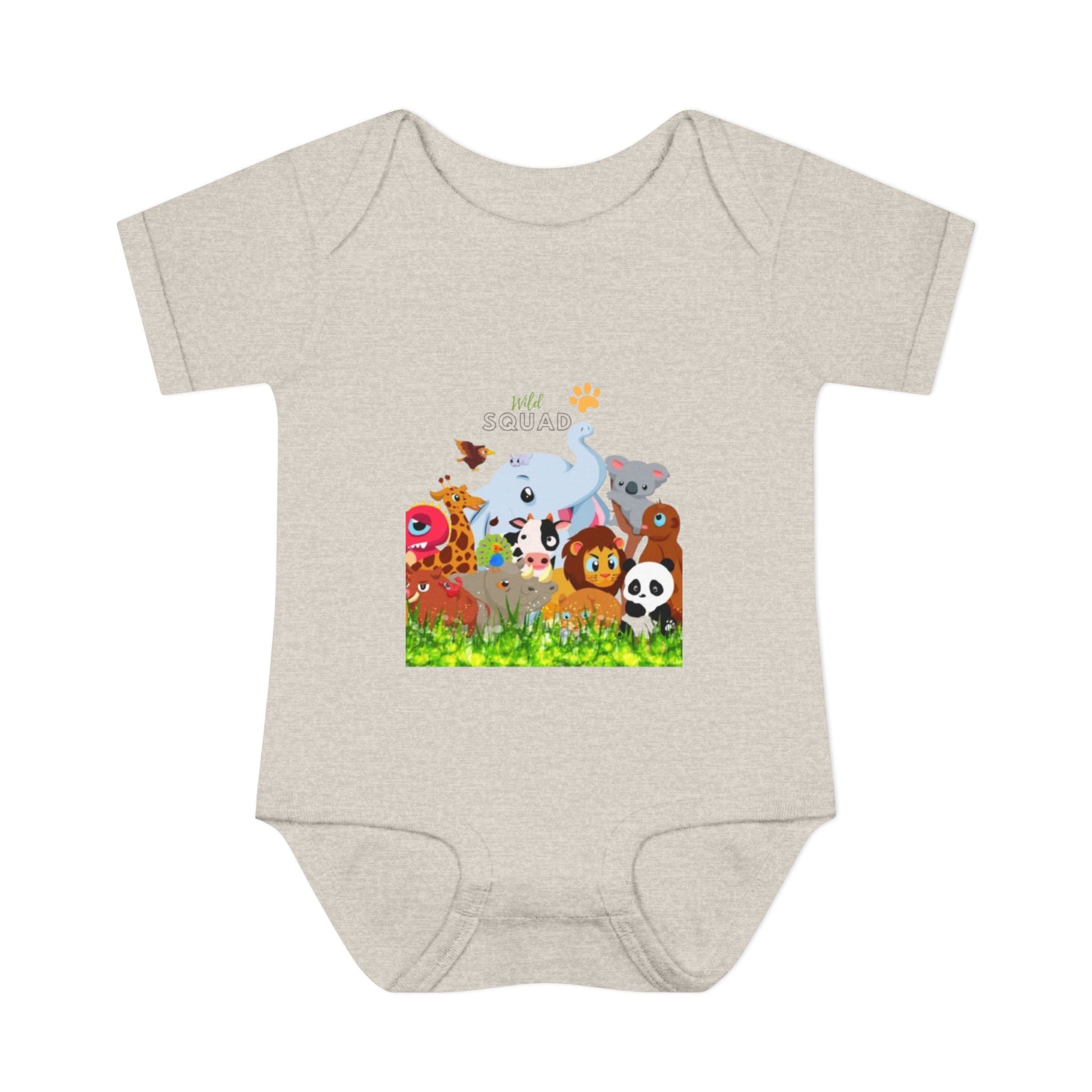 Cute Animal Print Infant Bodysuit - Adorable Baby Gift