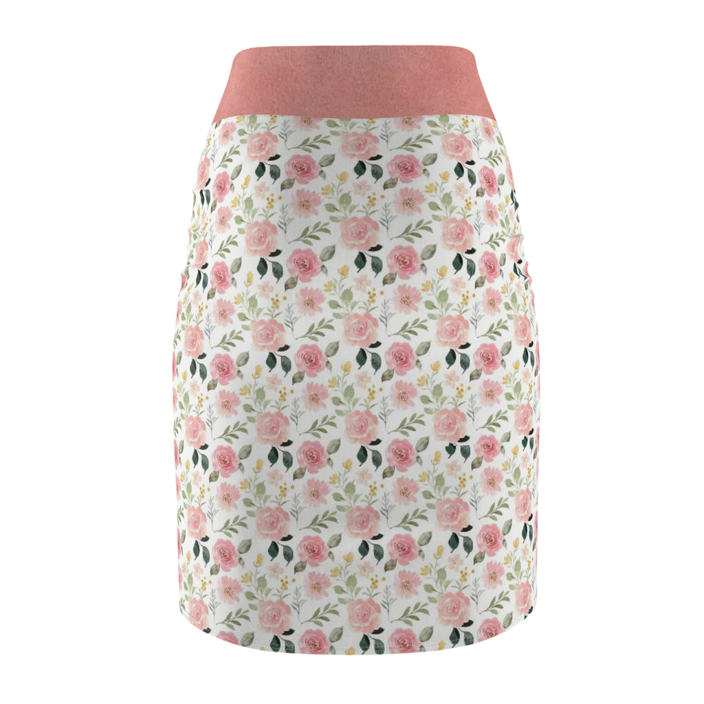 Floral Women's Pencil Skirt for Spring Elegance