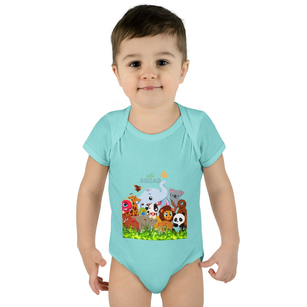 Cute Animal Print Infant Bodysuit - Adorable Baby Gift