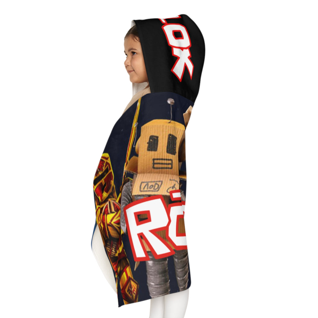 Roblox Kids Hooded Towel — Youth Bath & Beach Towel with Hooded Character Design