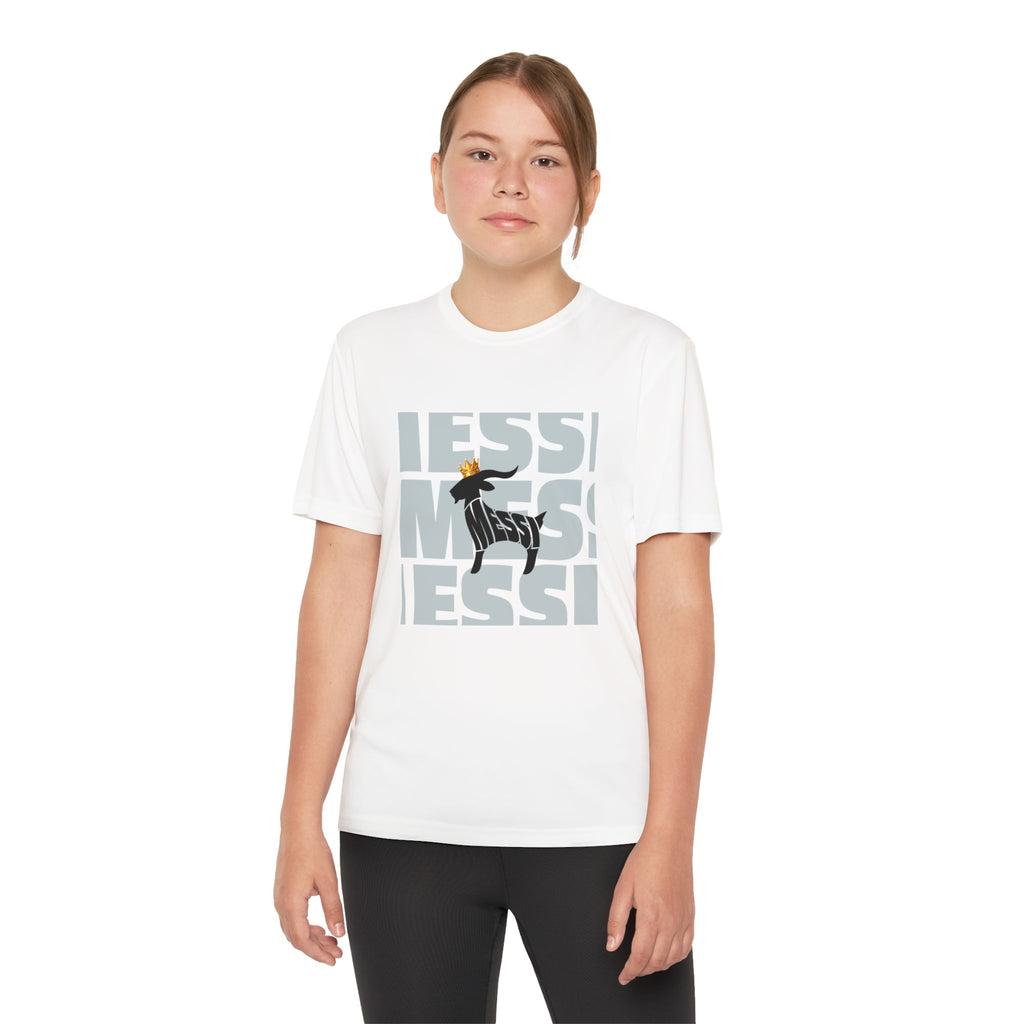 Youth Soccer Graphic Tee - Messi & GOAT Designs