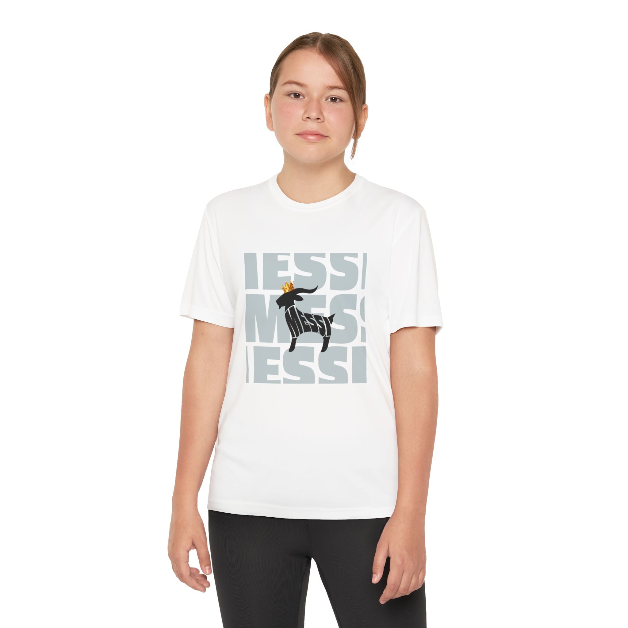 Youth Soccer Graphic Tee - Messi & GOAT Designs