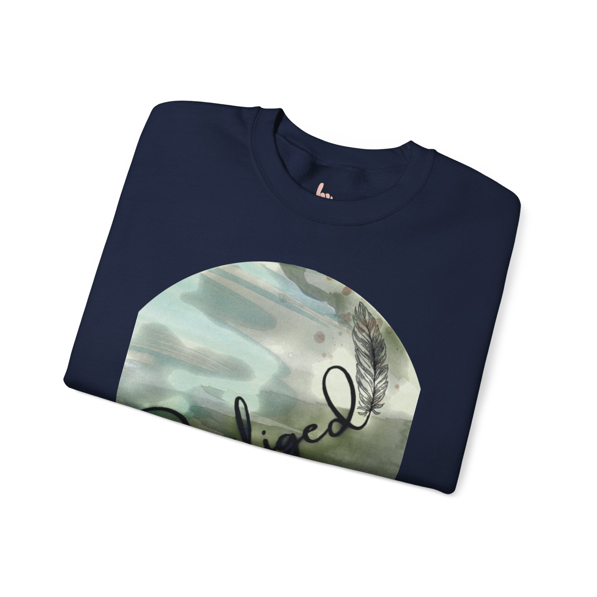 Chic Watercolor Crewneck Sweatshirt - Cozy Fashion, Unisex Design