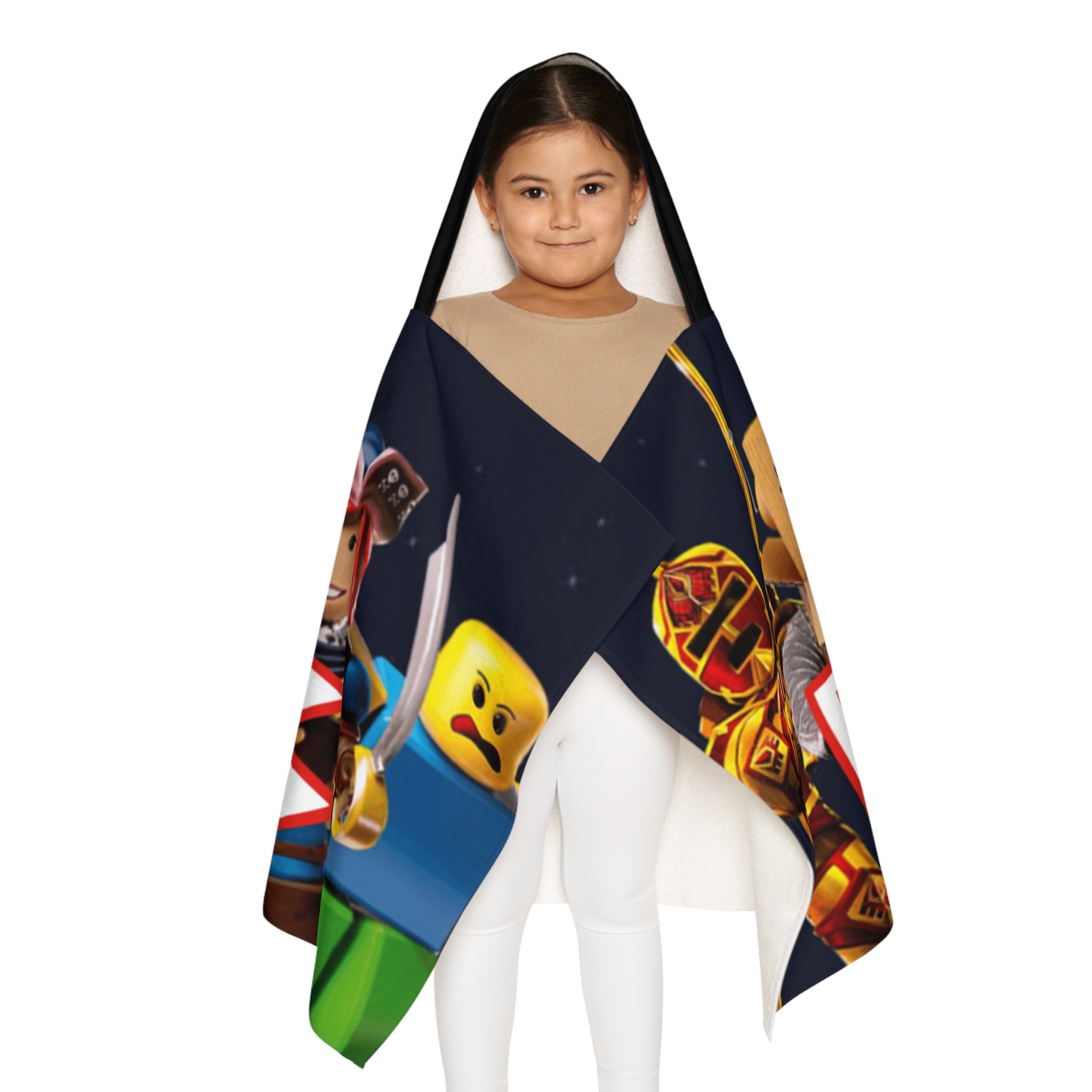 Roblox Kids Hooded Towel — Youth Bath & Beach Towel with Hooded Character Design