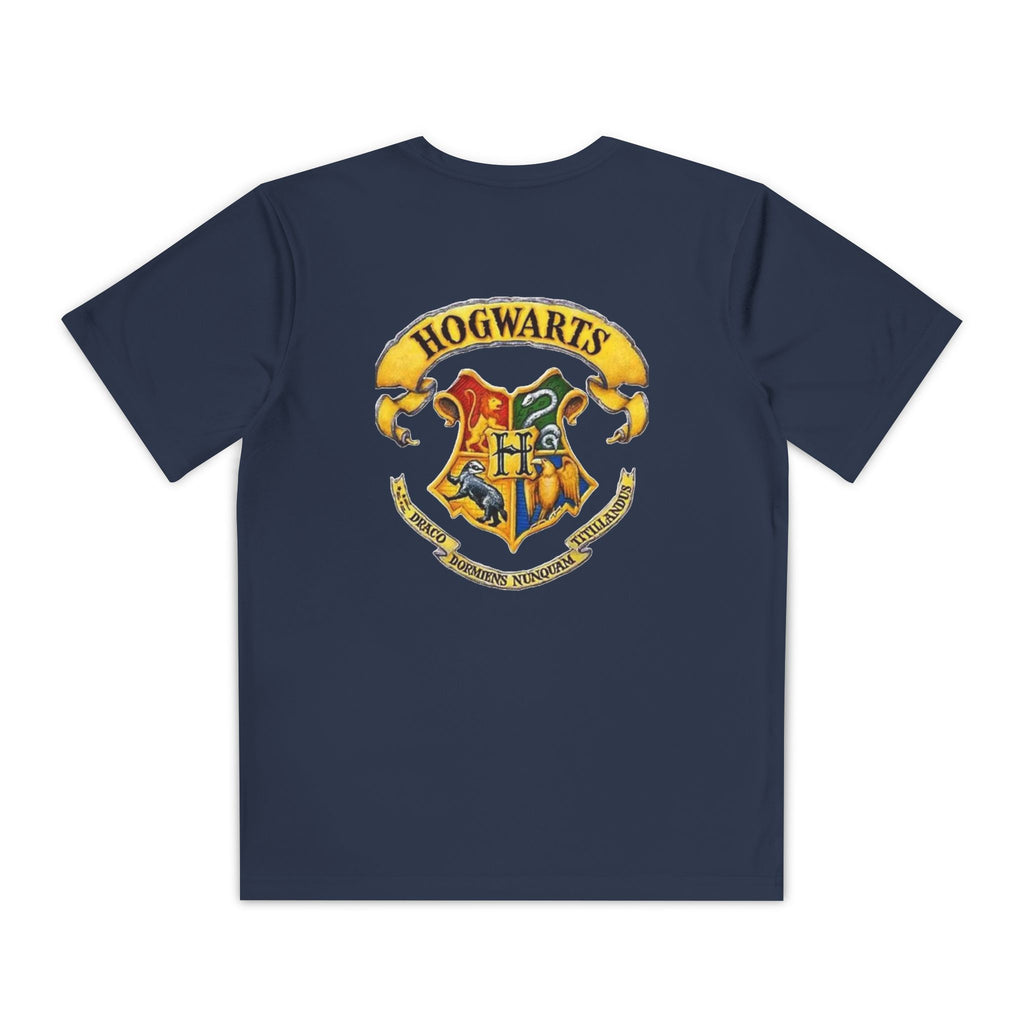 Harry Potter Youth Tee — Hogwarts Crest Back Graphic
