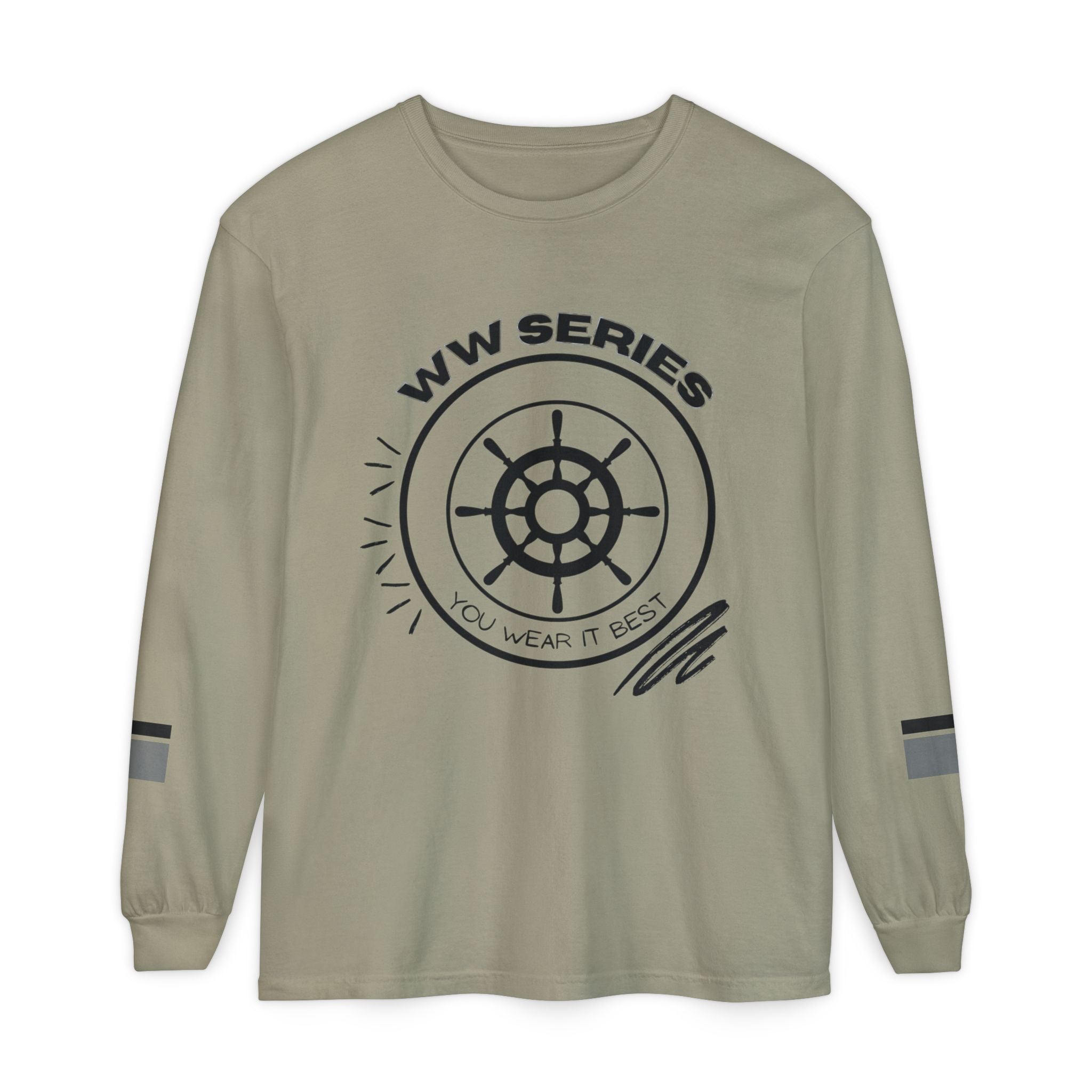 Stylish Unisex Long Sleeve Tee with WW Series Design, Casual Wear, Gift for Him/Her, Great for Parties, Summer Festivities