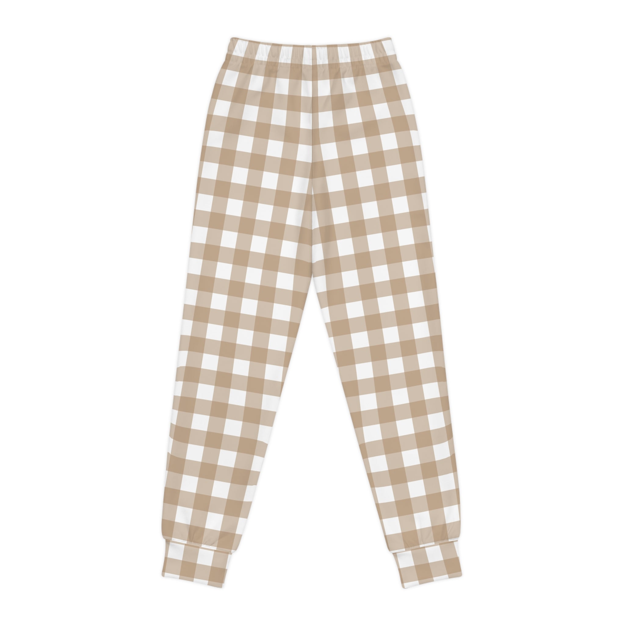 Youth Plaid Joggers - Cozy AOP Style for Casual Comfort