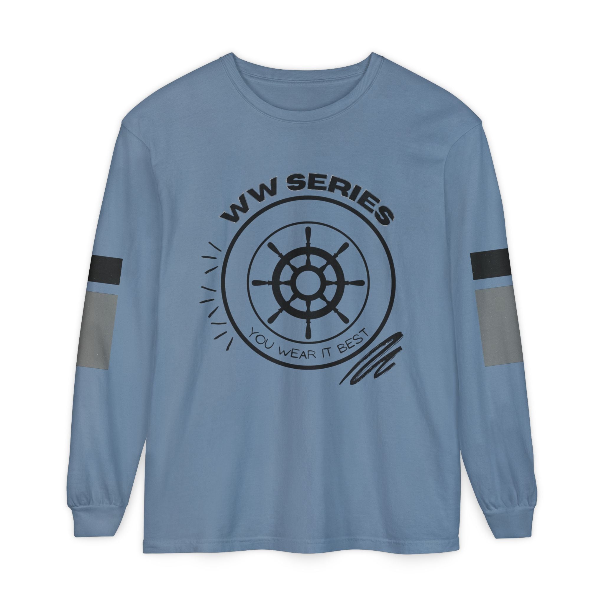 Stylish Unisex Long Sleeve Tee with WW Series Design, Casual Wear, Gift for Him/Her, Great for Parties, Summer Festivities