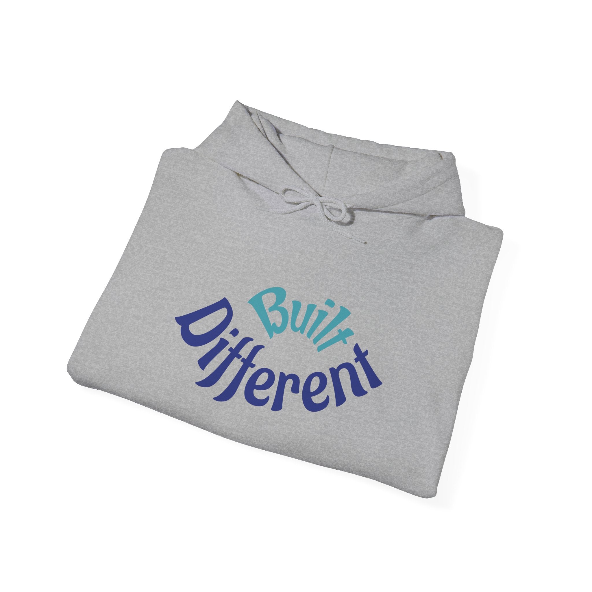 Unisex Heavy Blend Hooded Sweatshirt - Built Different, Cozy Hoodie, Trendy Sweatshirt, Gift for Him/Her, Casual Lounge Wear, Streetwear
