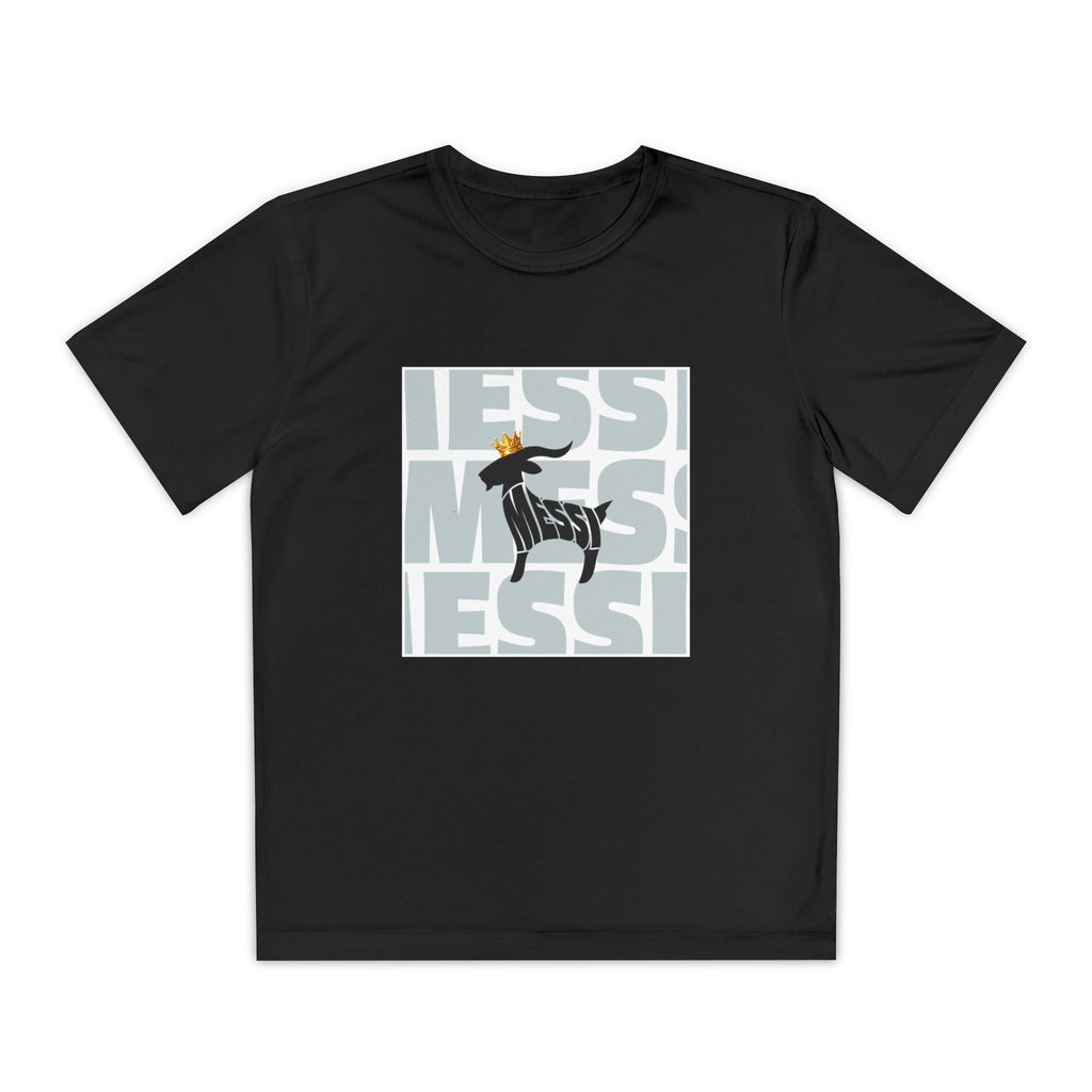 Youth Soccer Graphic Tee - Messi & GOAT Designs