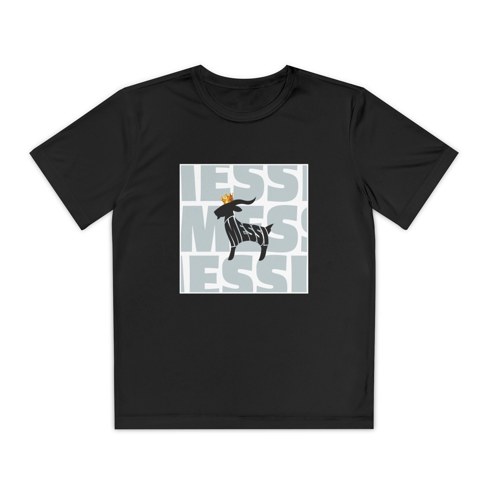 Youth Soccer Graphic Tee - Messi & GOAT Designs
