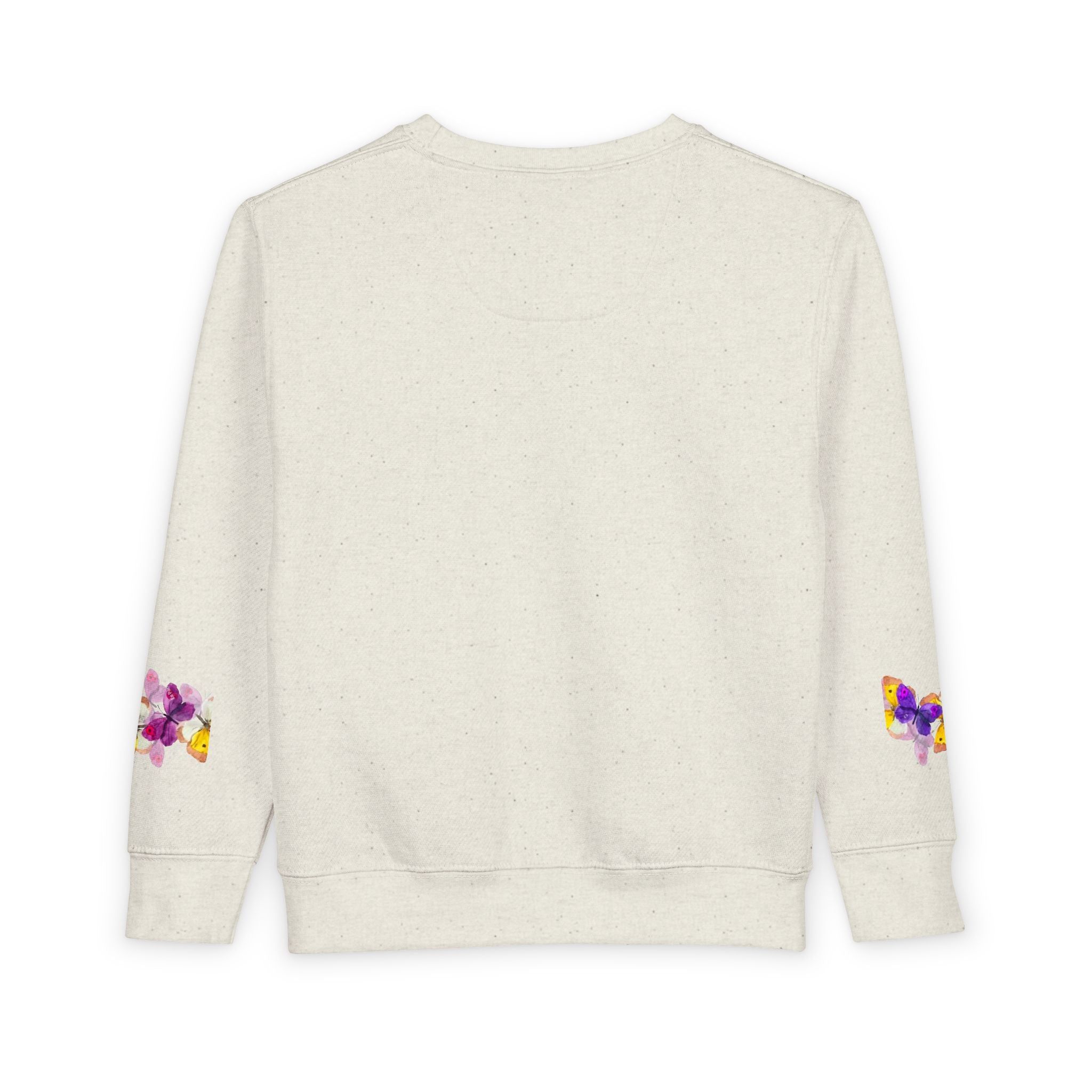 Toddler Sweatshirt — Orange Monarch Butterfly Crewneck (Cute Kids Nature Top)