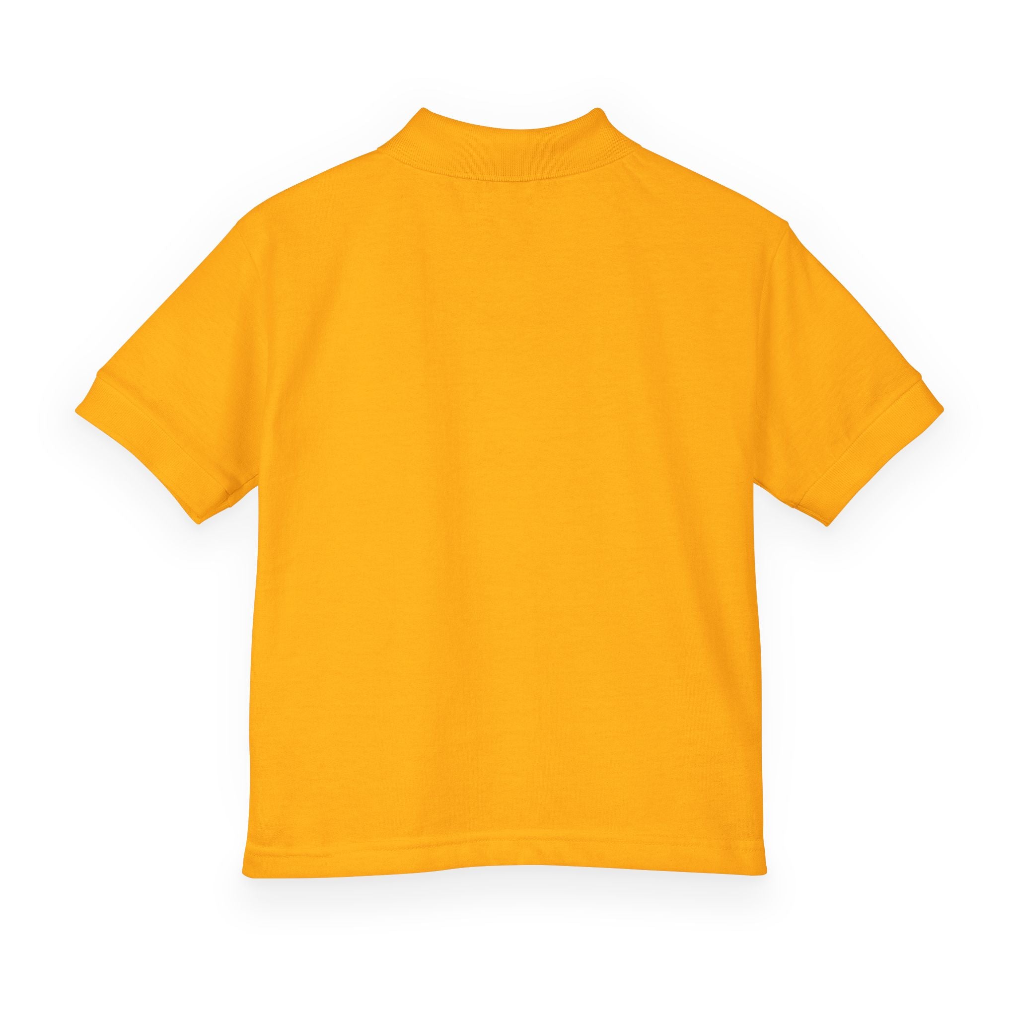 Youth Soccer Polo Tee with Football Emblem