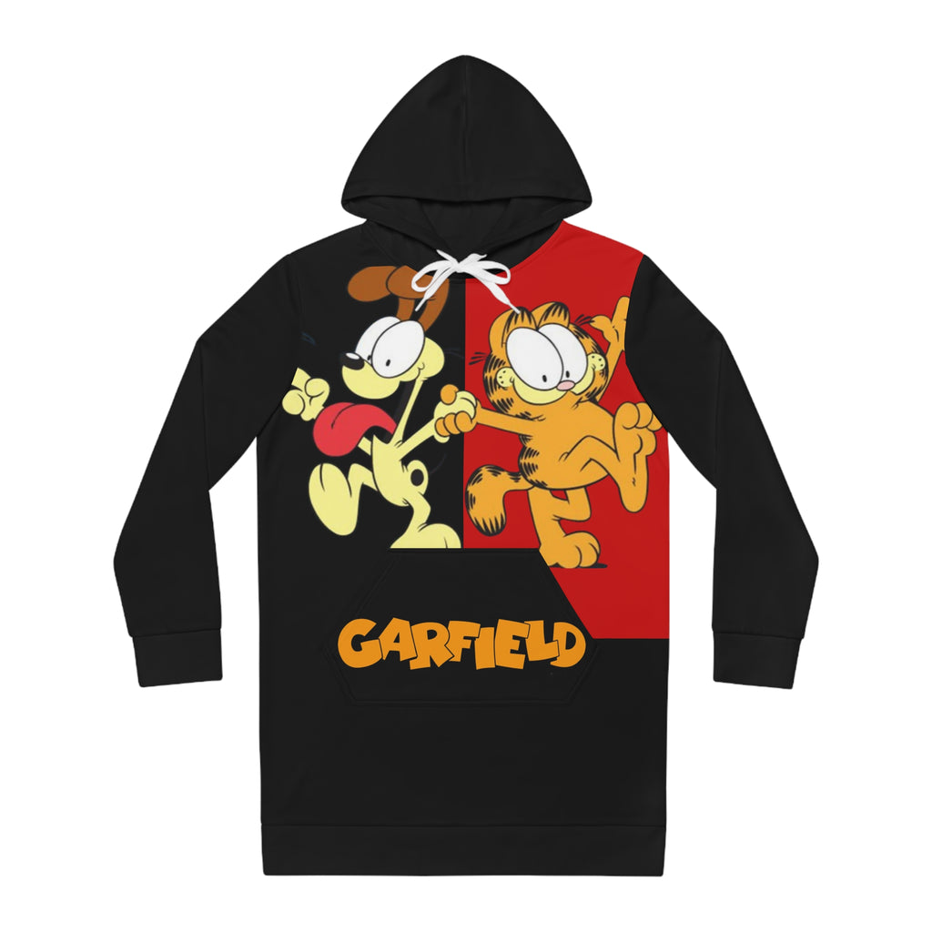 Garfield Women's Hoodie Dress - Fun & Cozy Design for Cat Lovers
