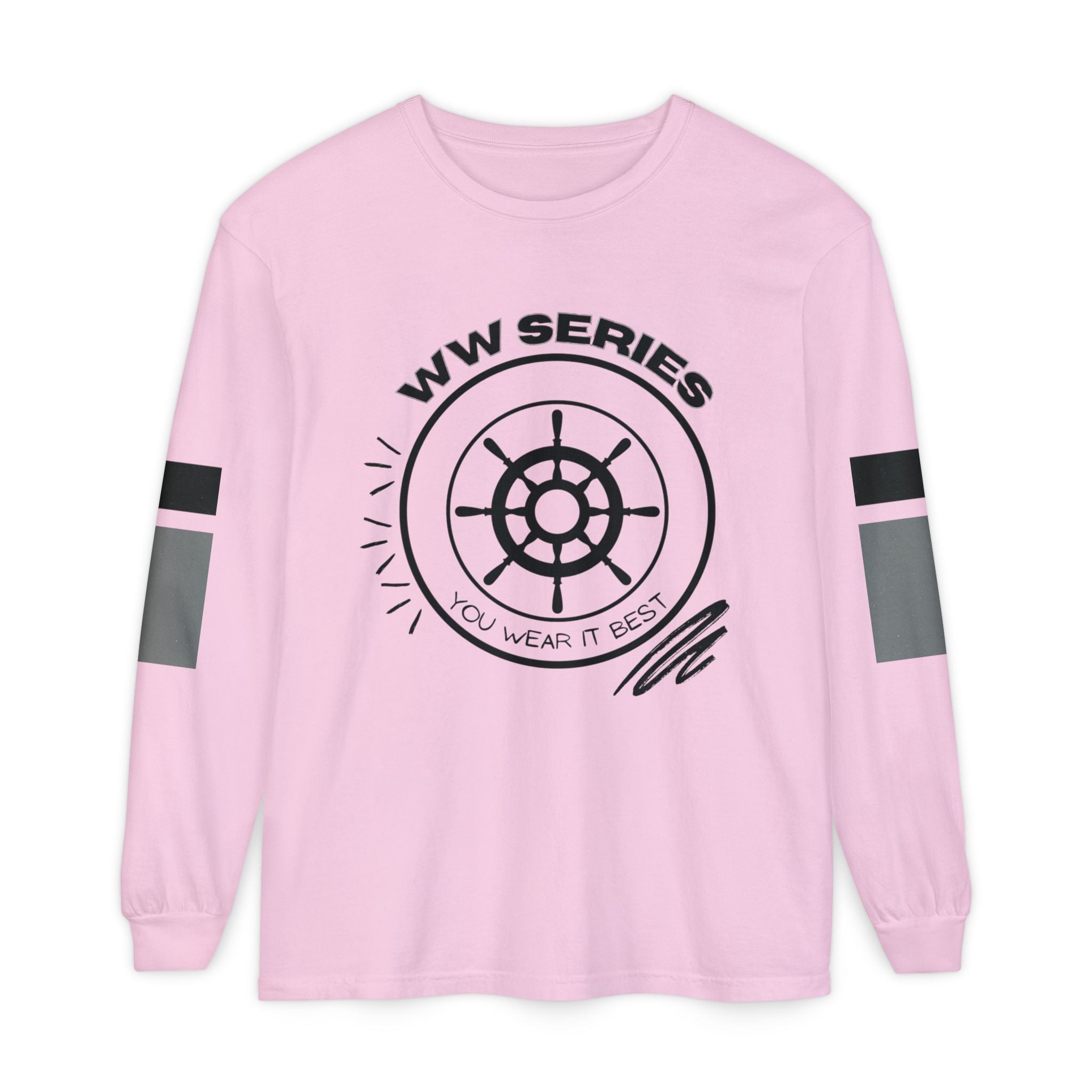 Stylish Unisex Long Sleeve Tee with WW Series Design, Casual Wear, Gift for Him/Her, Great for Parties, Summer Festivities