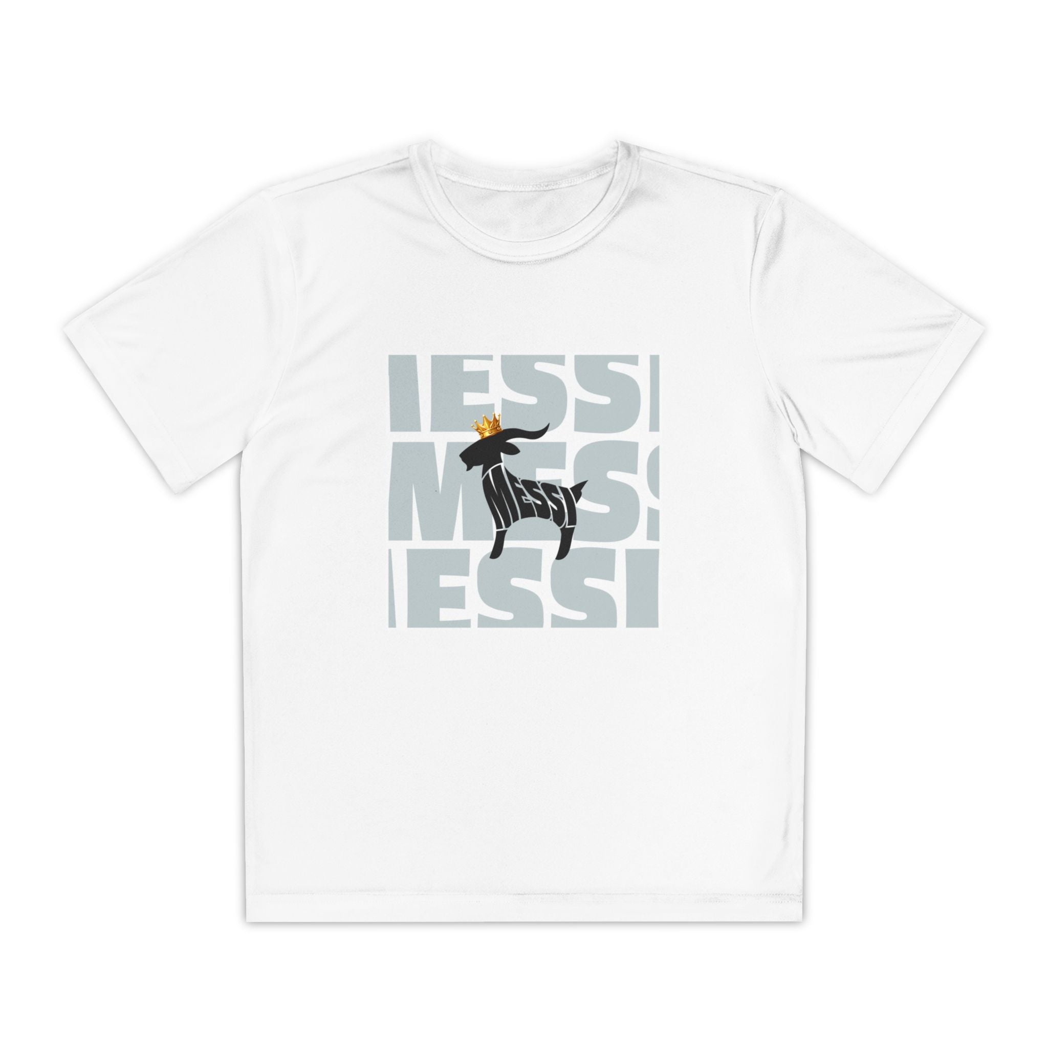 Youth Soccer Graphic Tee - Messi & GOAT Designs