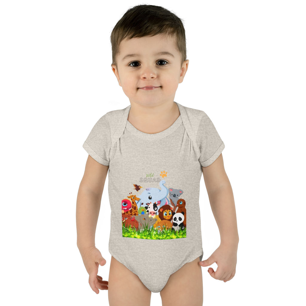 Cute Animal Print Infant Bodysuit - Adorable Baby Gift