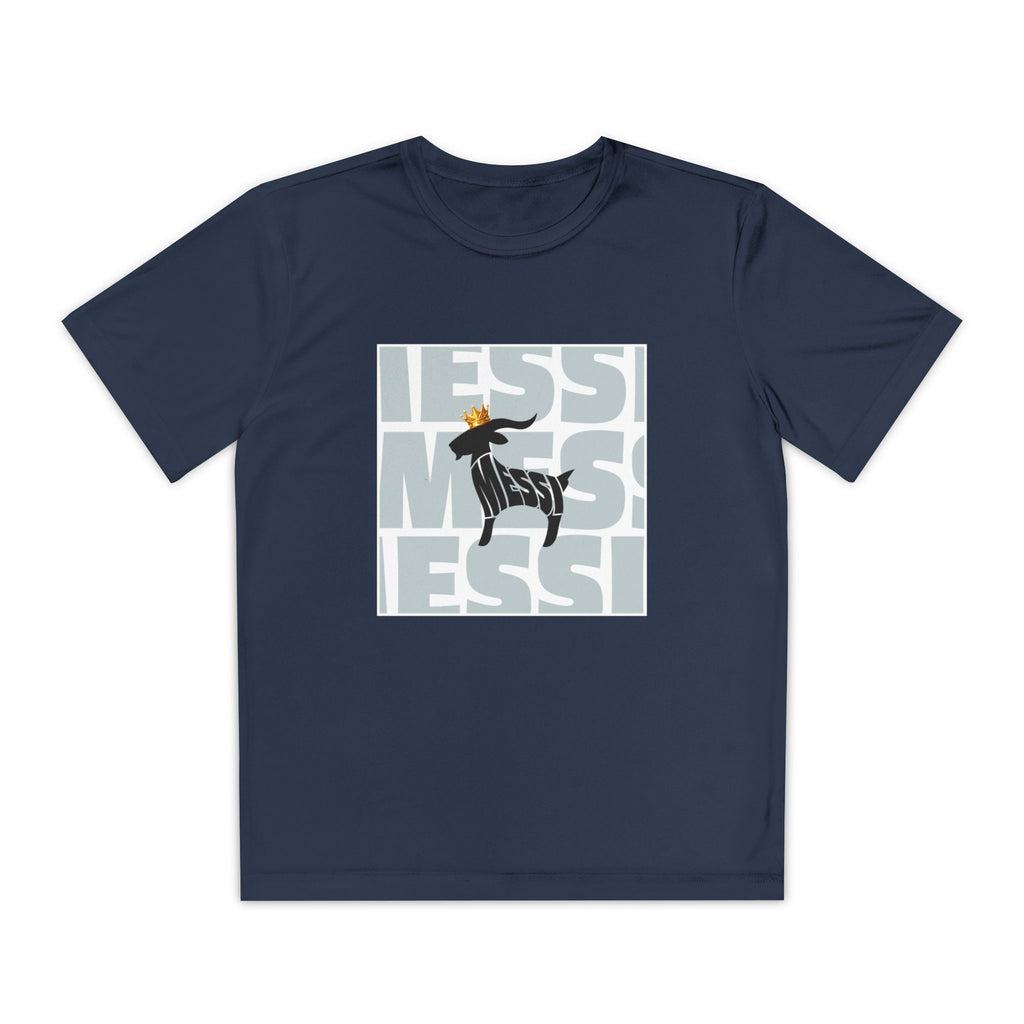 Youth Soccer Graphic Tee - Messi & GOAT Designs