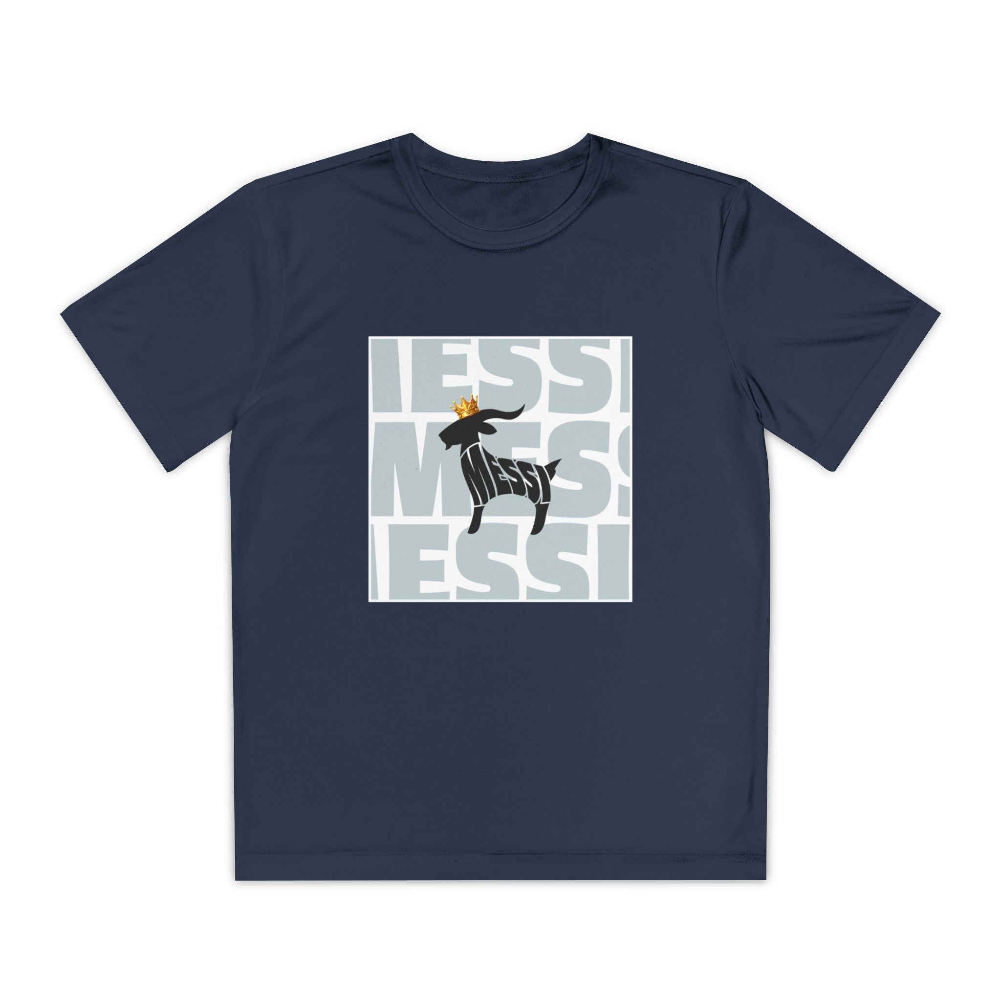 Youth Soccer Graphic Tee - Messi & GOAT Designs