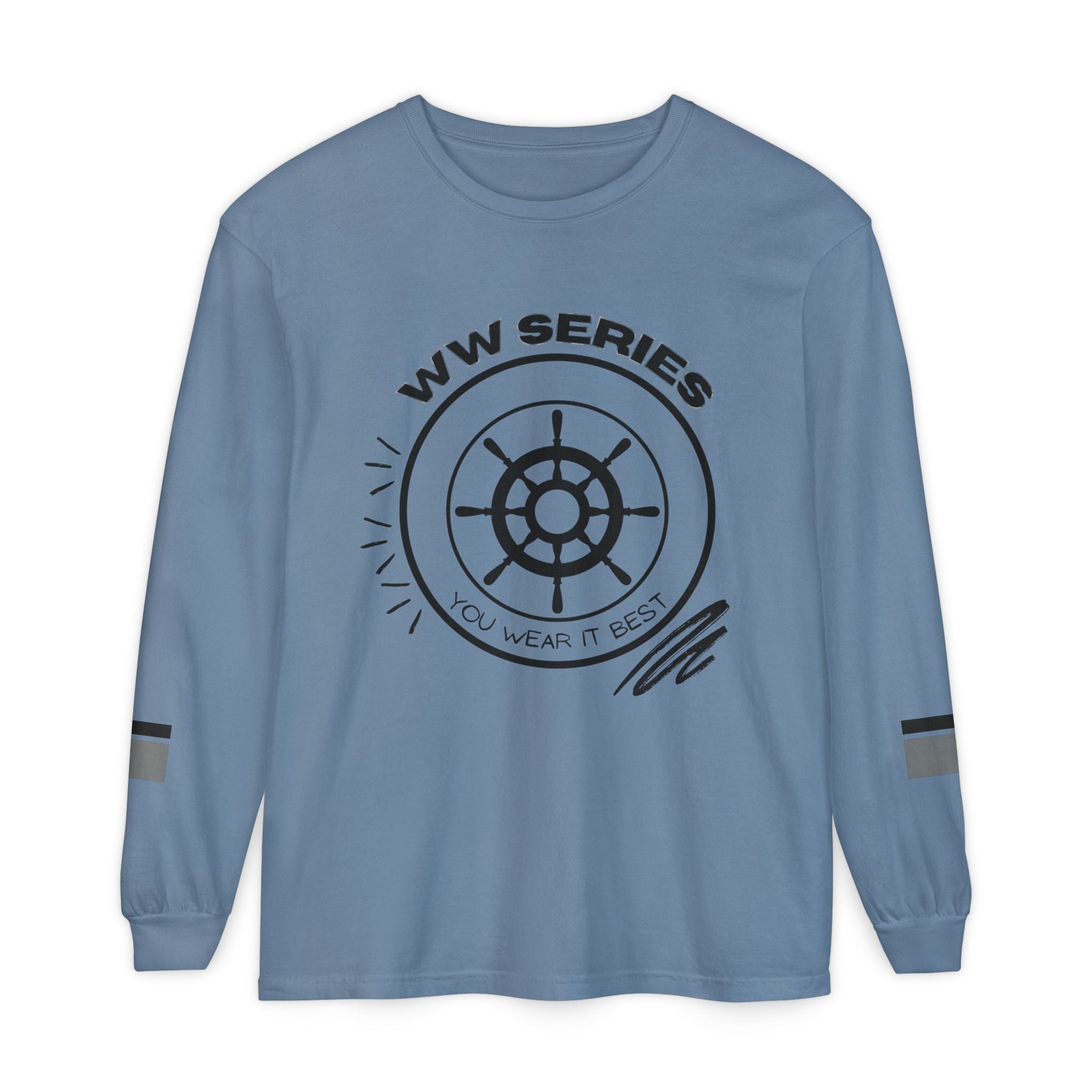 Stylish Unisex Long Sleeve Tee with WW Series Design, Casual Wear, Gift for Him/Her, Great for Parties, Summer Festivities