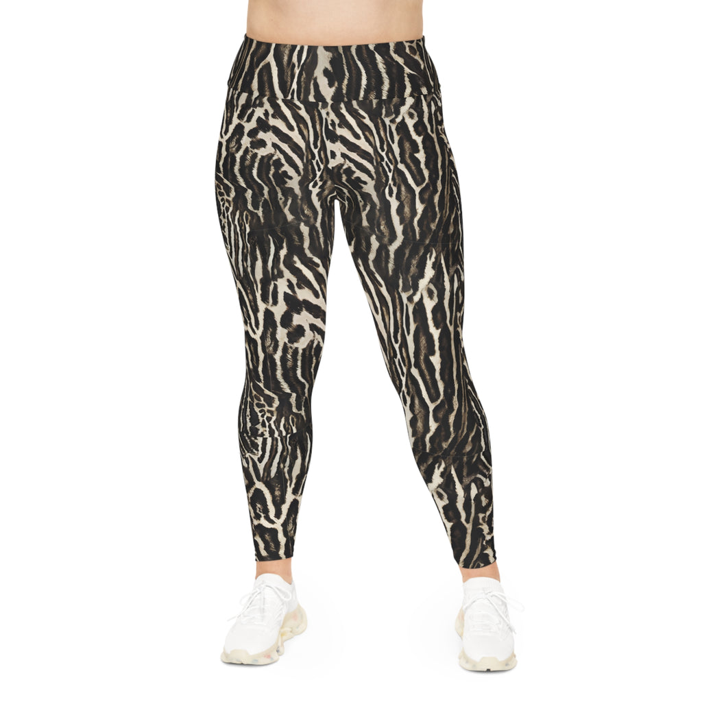 Wild Print Plus Size Leggings for Comfort & Style