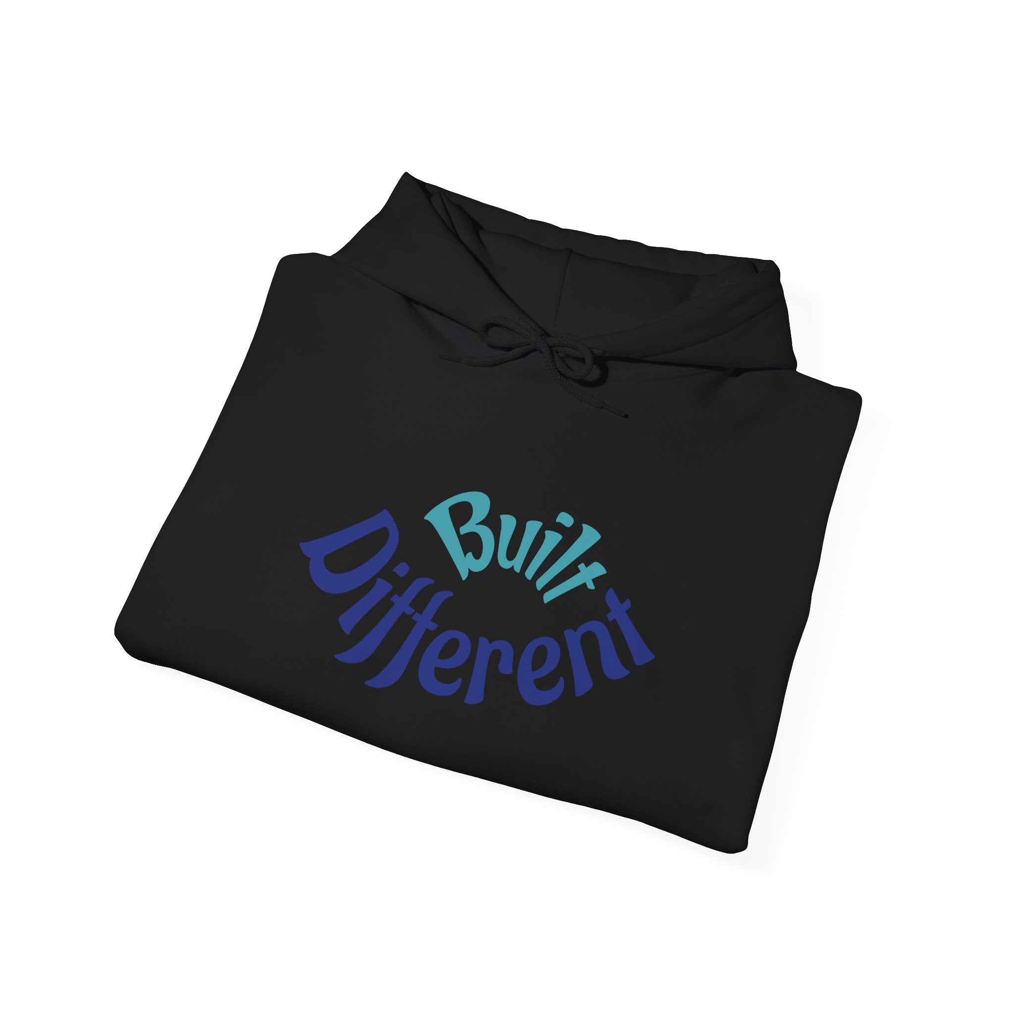 Unisex Heavy Blend Hooded Sweatshirt - Built Different, Cozy Hoodie, Trendy Sweatshirt, Gift for Him/Her, Casual Lounge Wear, Streetwear
