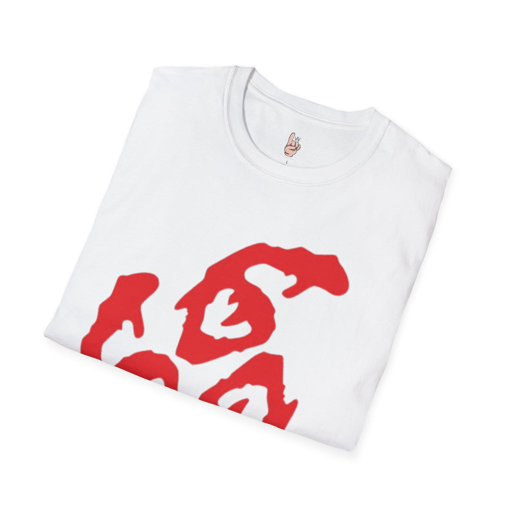 Unisex Graphic T-Shirt - Red 666 Design, Perfect for Edgy Streetwear