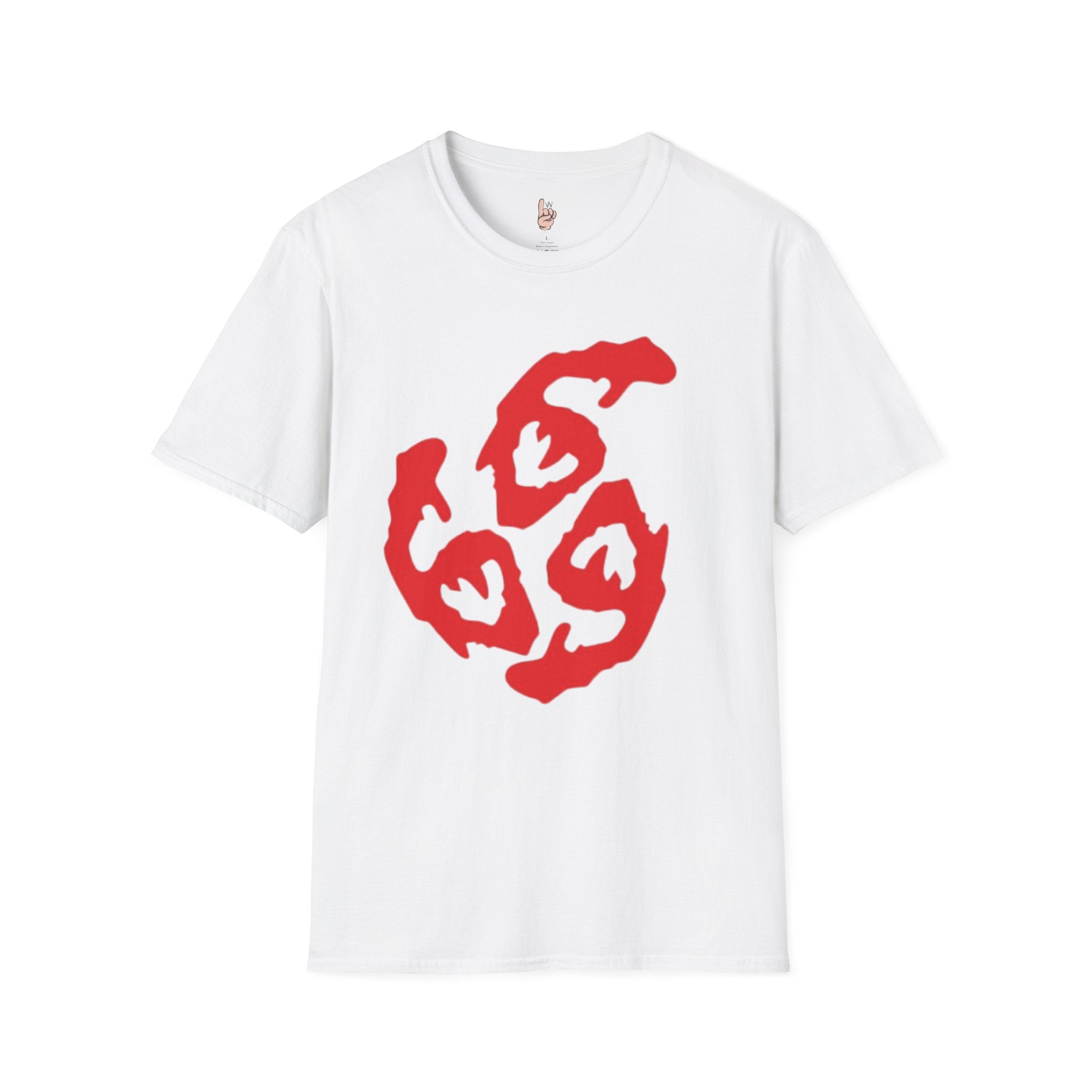 Unisex Graphic T-Shirt - Red 666 Design, Perfect for Edgy Streetwear