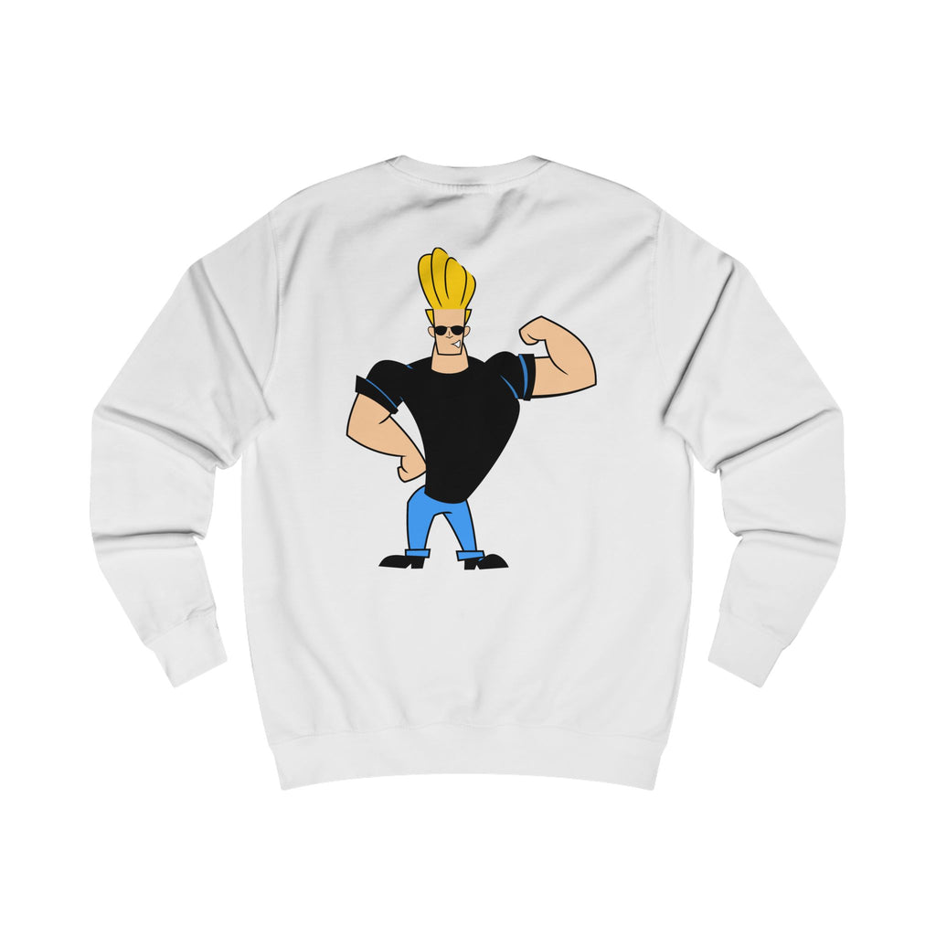 Trendy Johnny Bravo Sweatshirt, Pop Culture Apparel, Fun Graphic Top, Unisex Gift, Casual Wear, Conversation Starter
