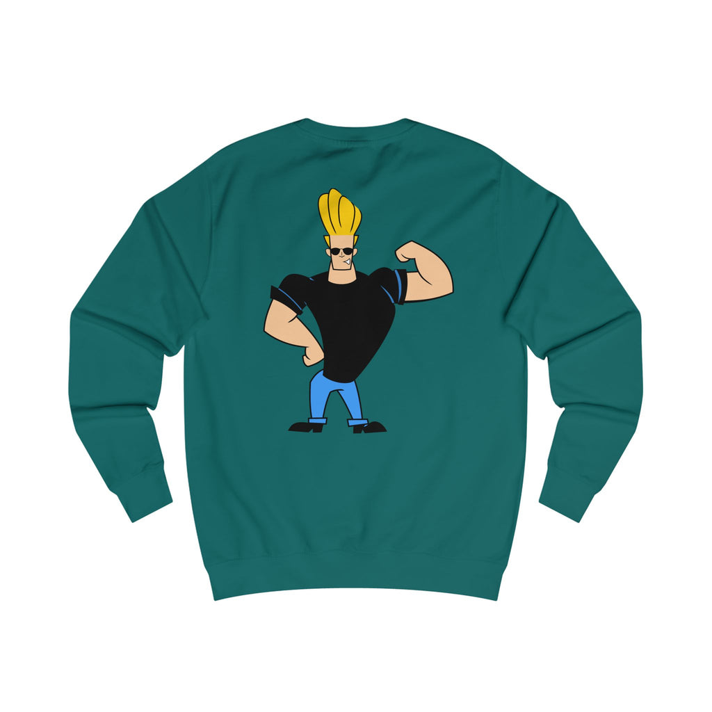 Trendy Johnny Bravo Sweatshirt, Pop Culture Apparel, Fun Graphic Top, Unisex Gift, Casual Wear, Conversation Starter