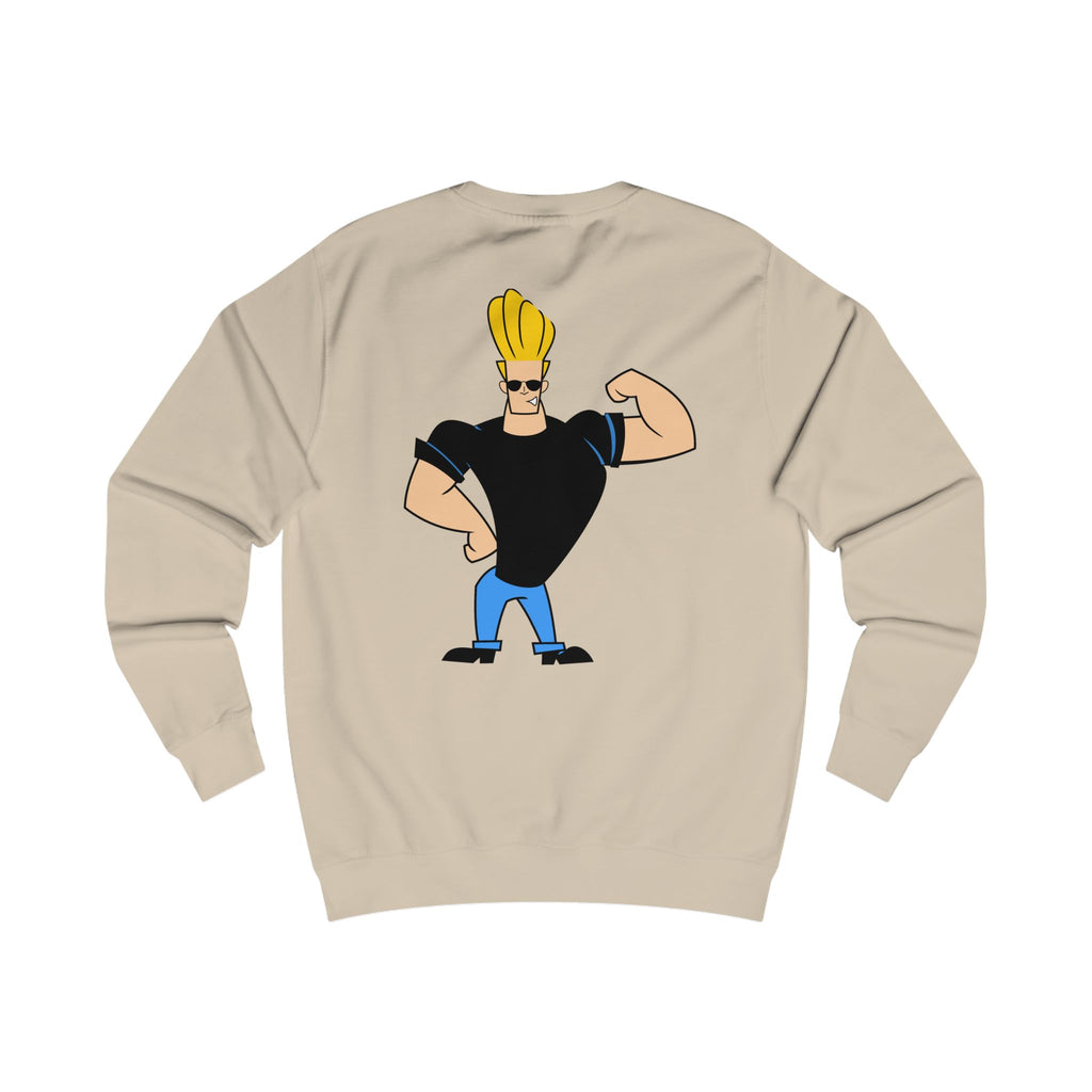 Trendy Johnny Bravo Sweatshirt, Pop Culture Apparel, Fun Graphic Top, Unisex Gift, Casual Wear, Conversation Starter