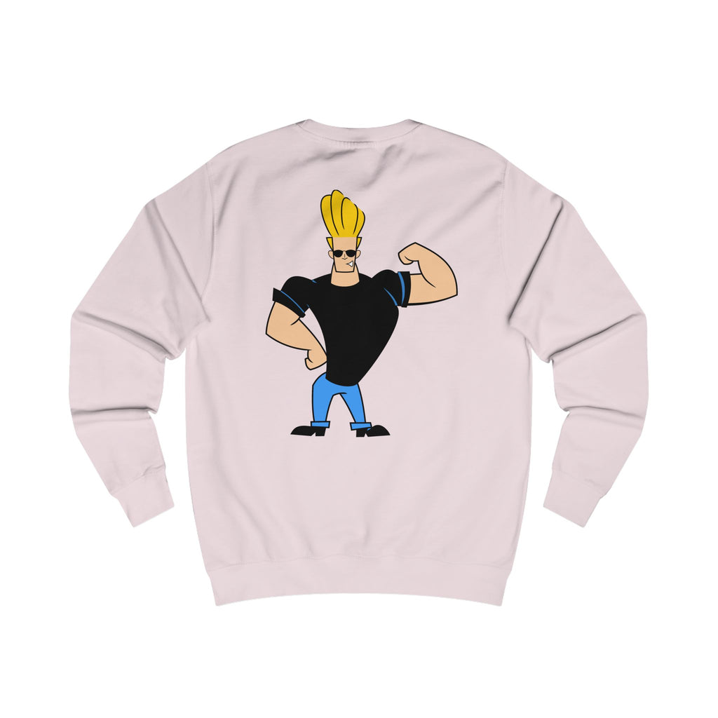 Trendy Johnny Bravo Sweatshirt, Pop Culture Apparel, Fun Graphic Top, Unisex Gift, Casual Wear, Conversation Starter