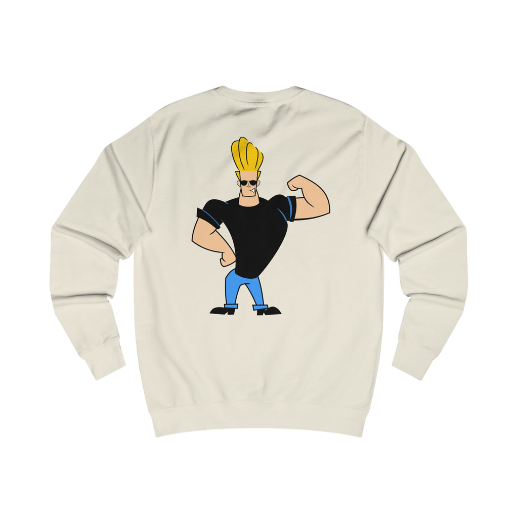 Trendy Johnny Bravo Sweatshirt, Pop Culture Apparel, Fun Graphic Top, Unisex Gift, Casual Wear, Conversation Starter