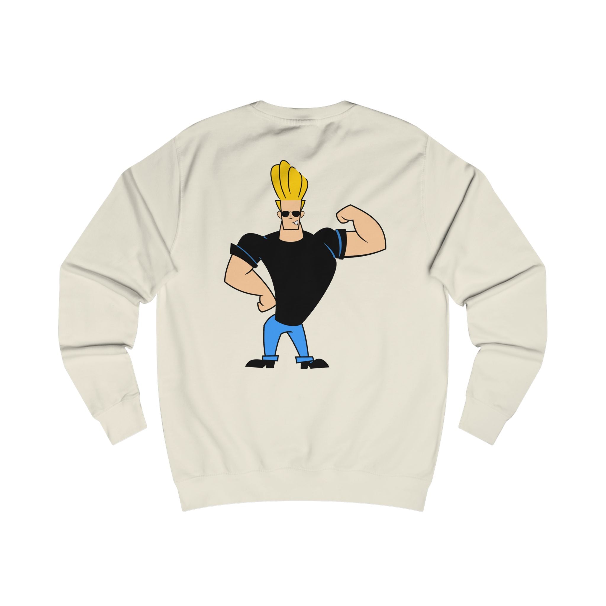Trendy Johnny Bravo Sweatshirt, Pop Culture Apparel, Fun Graphic Top, Unisex Gift, Casual Wear, Conversation Starter