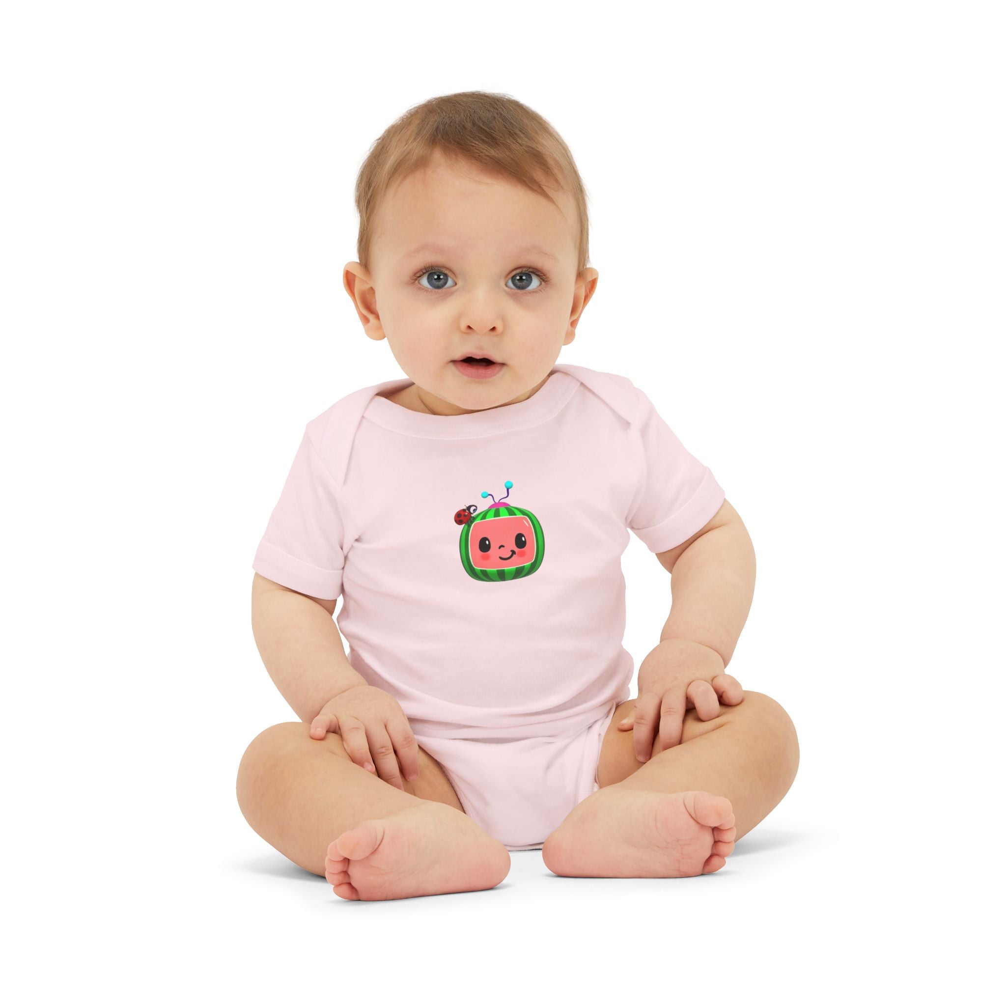 Cute Watermelon-Themed Infant Jersey One Piece