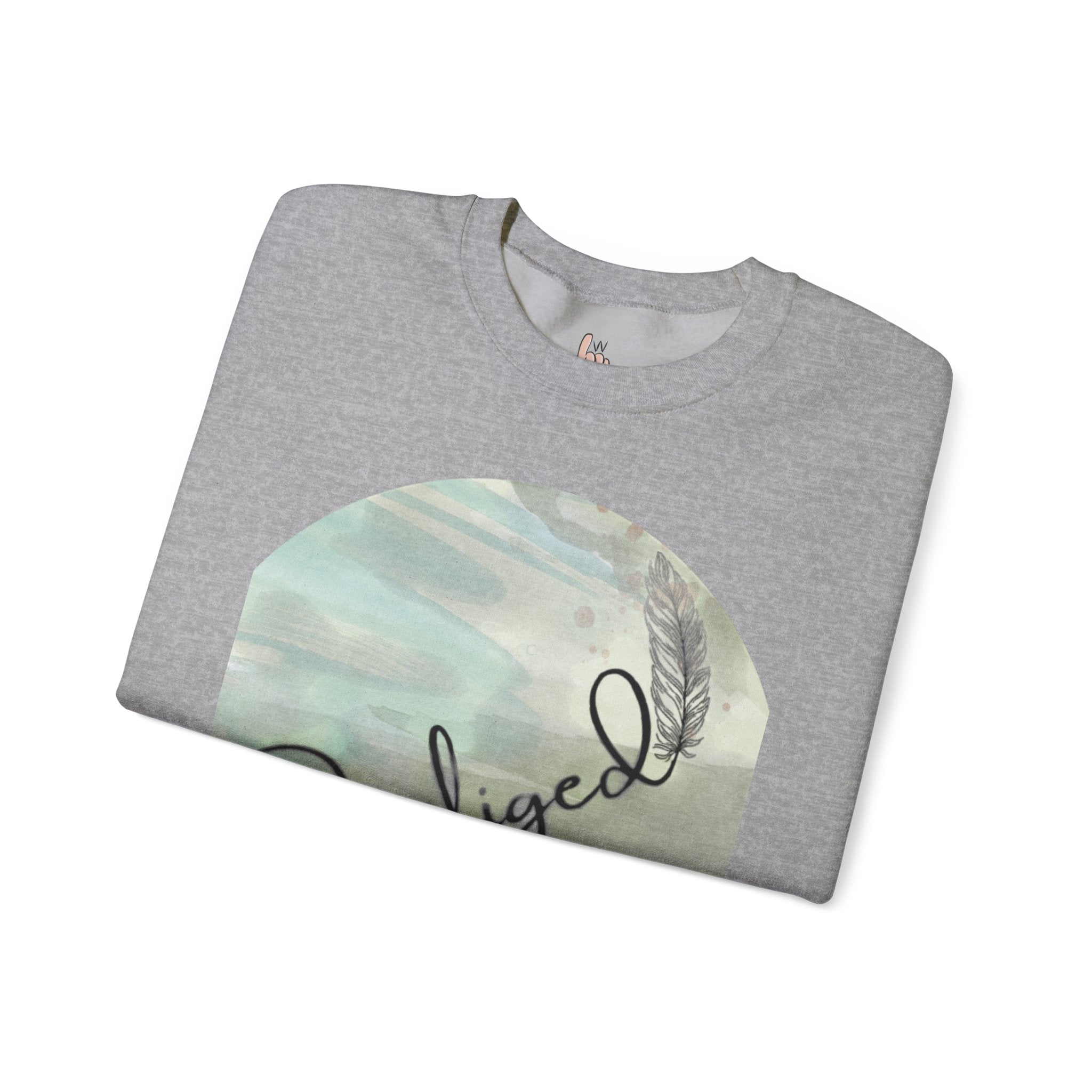 Chic Watercolor Crewneck Sweatshirt - Cozy Fashion, Unisex Design