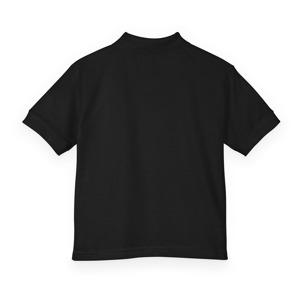 Youth Soccer Polo Tee with Football Emblem