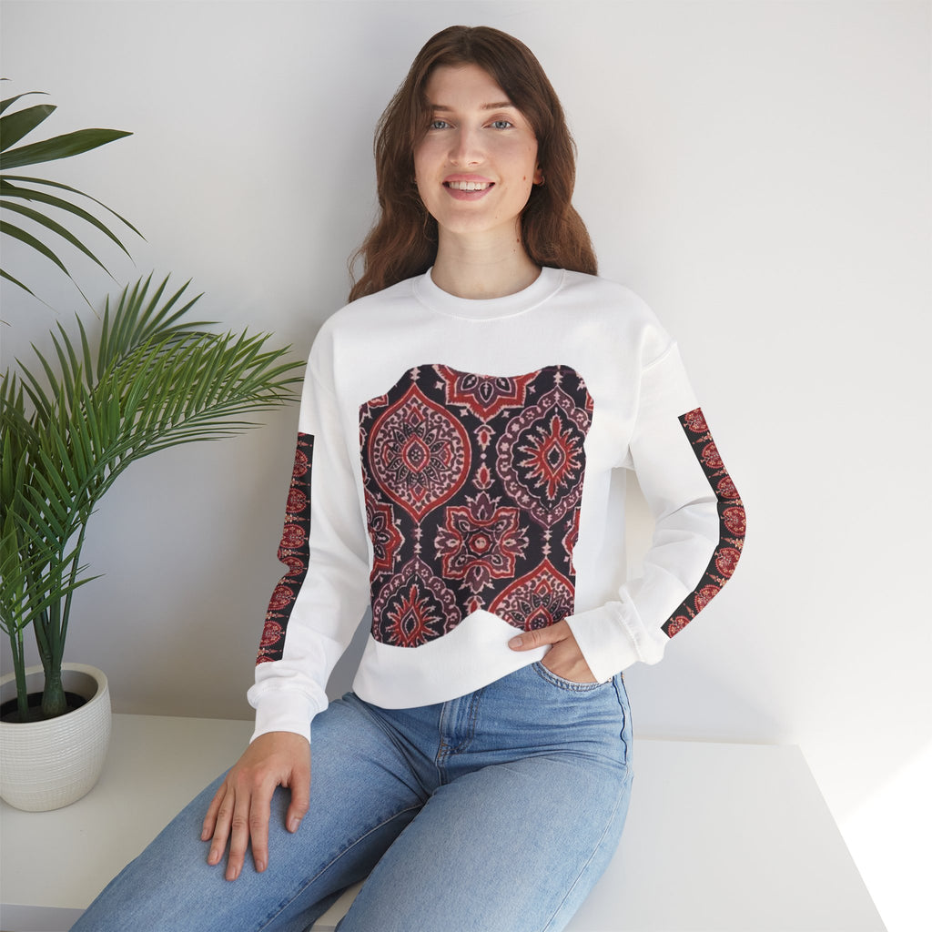 Stylish Boho Crewneck Sweatshirt - Cozy Layer, Unisex Fashion, Fall Essential, Unique Gift, Casual Lifestyle