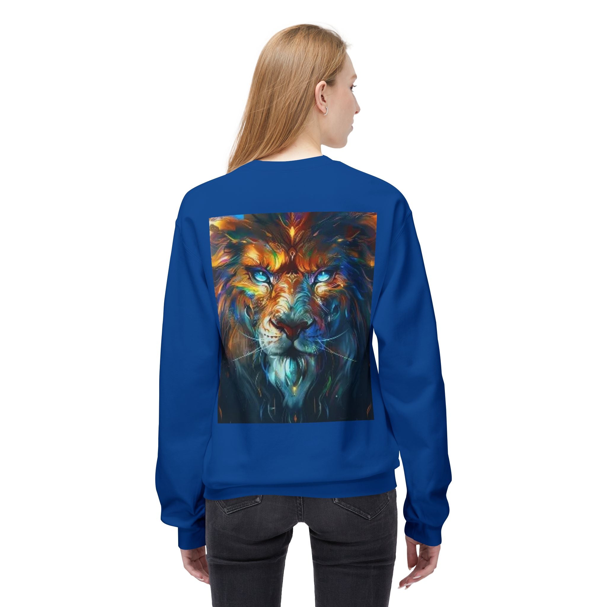 Vibrant Lion Crewneck Sweatshirt, Cozy Fleece Sweatshirt for Animal Lovers, Gift for Wildlife Enthusiasts, Stylish Casual Wear, [...]
