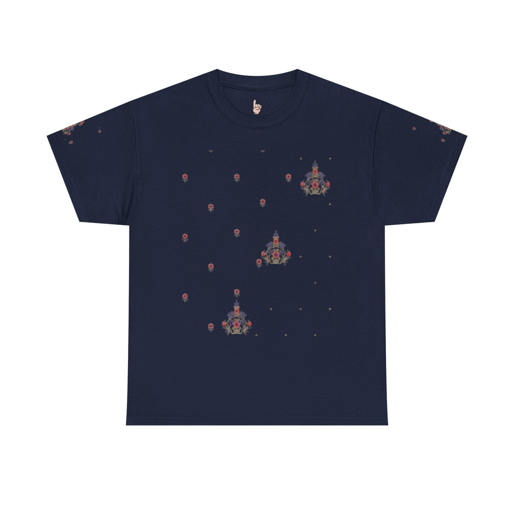 Space Invader Floral Tee — Retro Pixel Shooter Graphic T‑Shirt