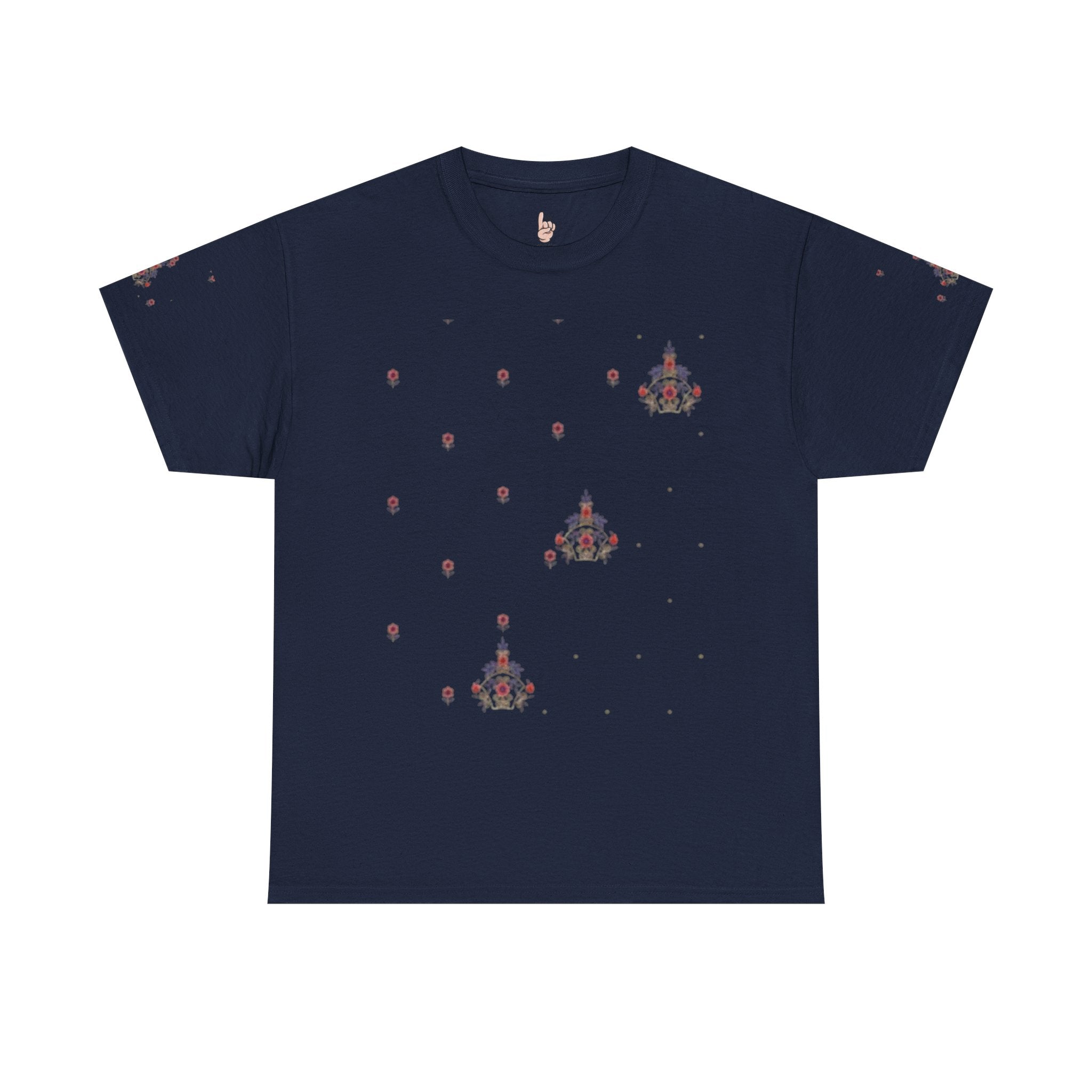 Space Invader Floral Tee — Retro Pixel Shooter Graphic T‑Shirt