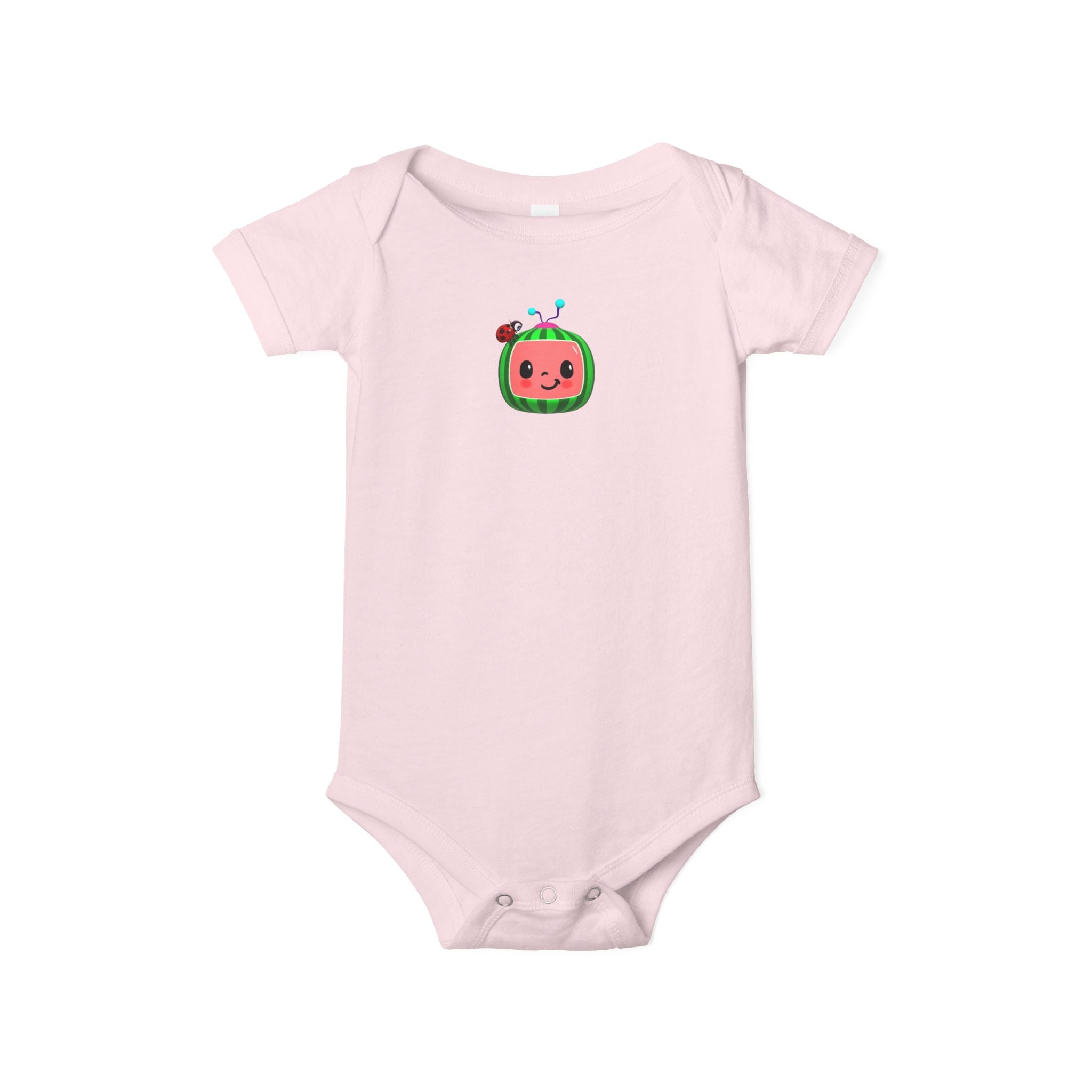Cute Watermelon-Themed Infant Jersey One Piece