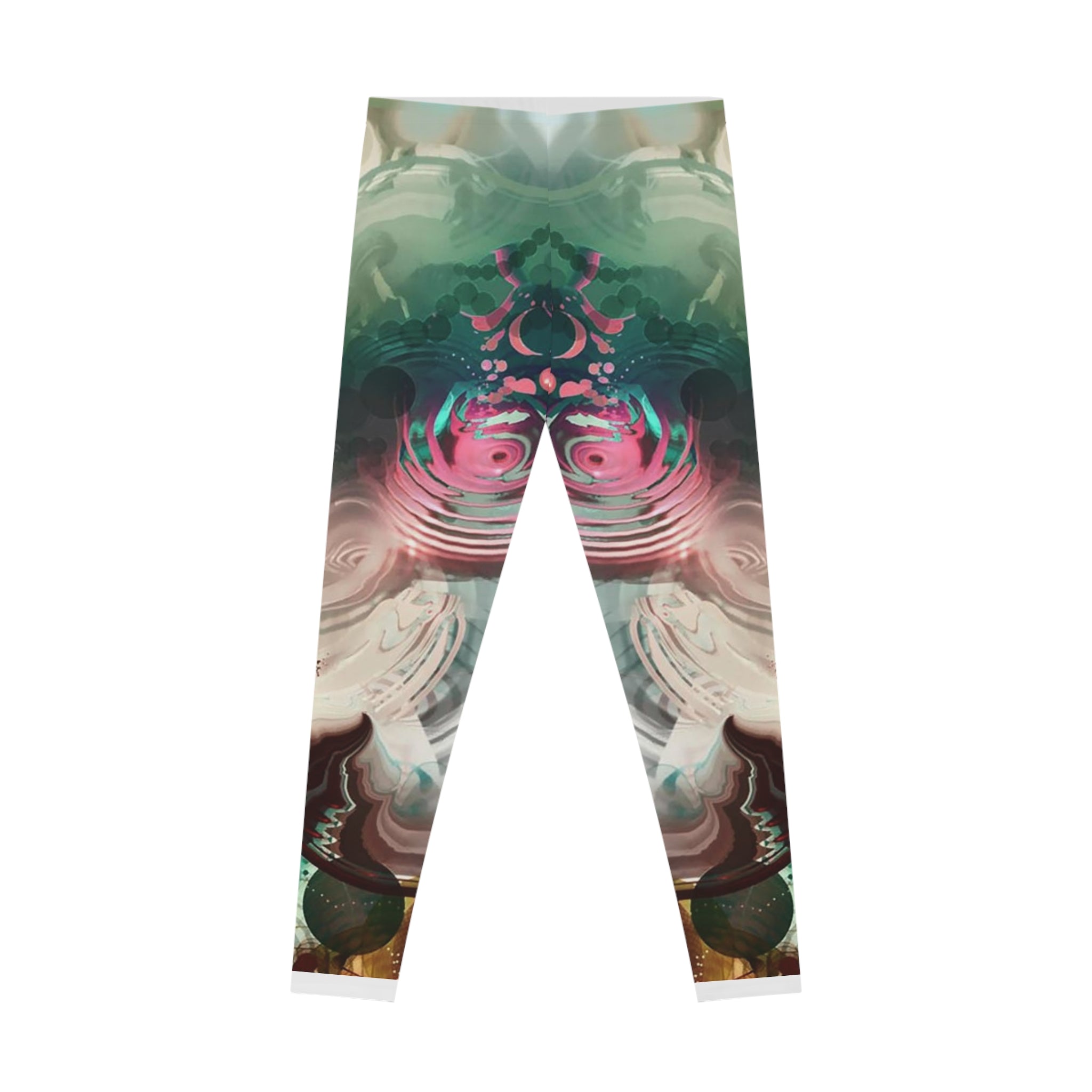 Vibrant Stretchy Leggings, Colorful Activewear, Fitness Fashion, Workout Leggings, Artistic Gym Wear, Casual Style