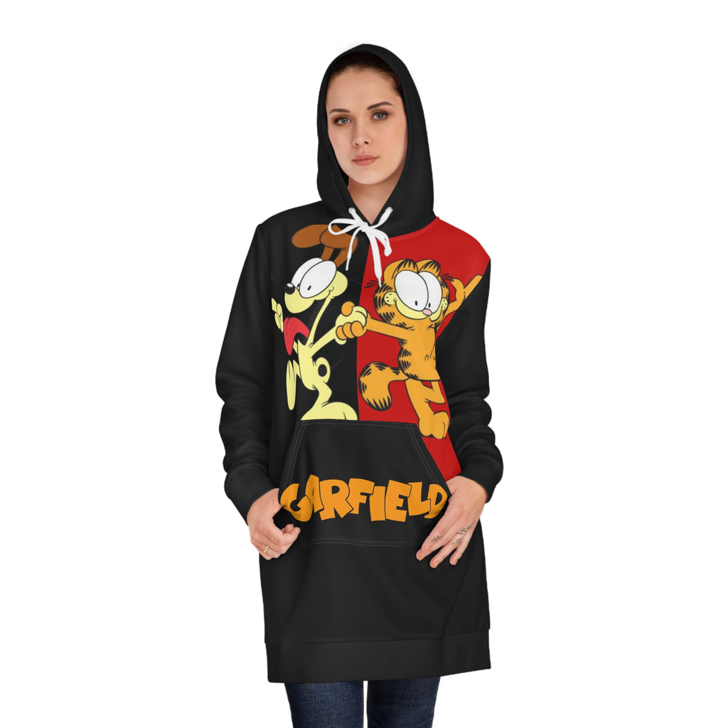 Garfield Women's Hoodie Dress - Fun & Cozy Design for Cat Lovers