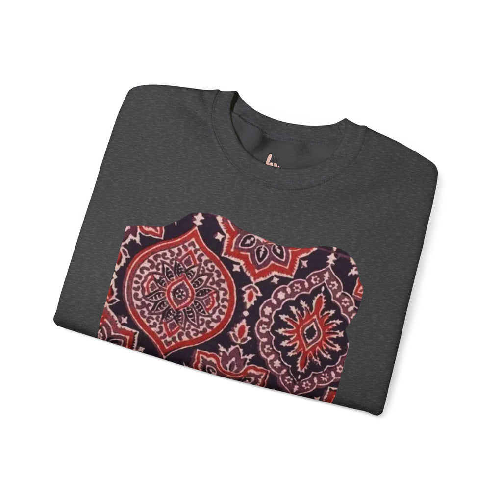 Stylish Boho Crewneck Sweatshirt - Cozy Layer, Unisex Fashion, Fall Essential, Unique Gift, Casual Lifestyle