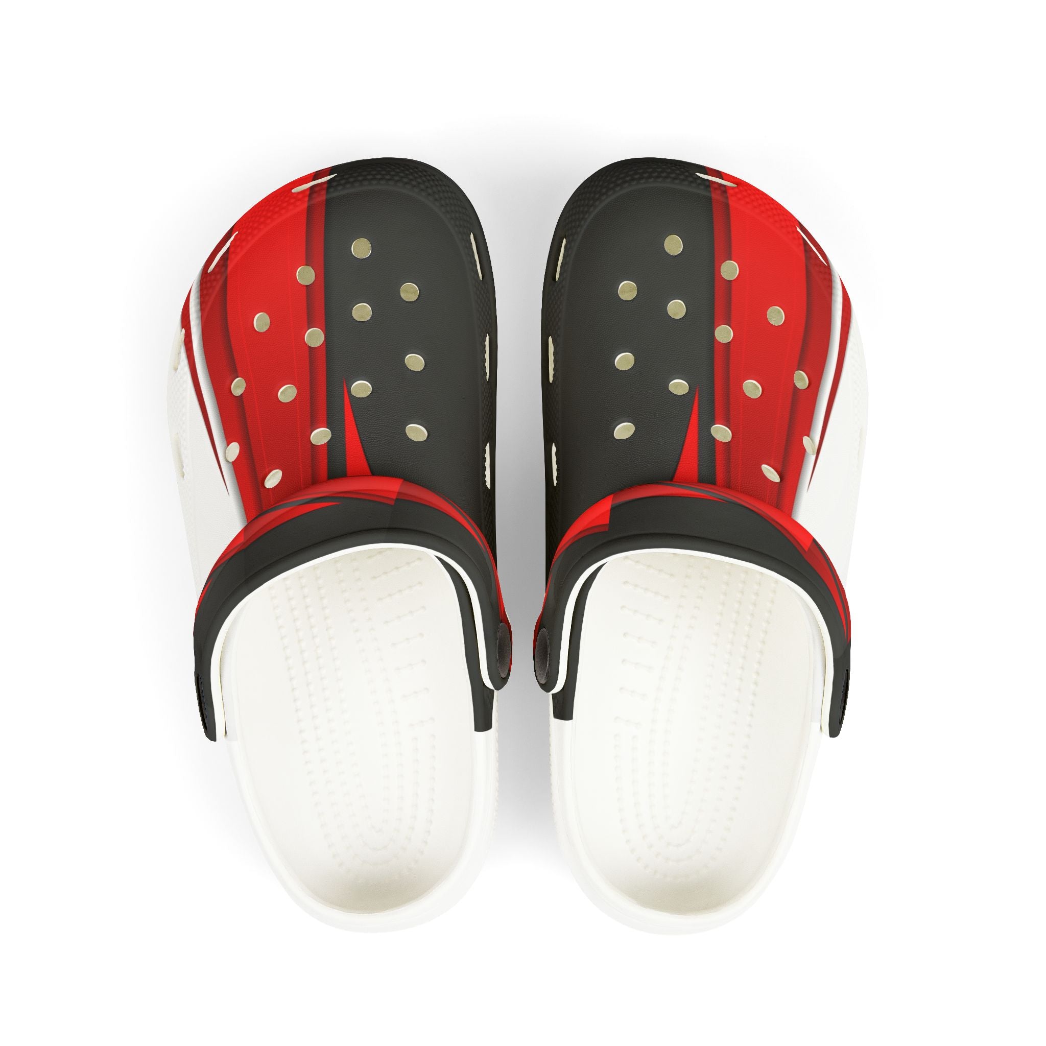 Stylish Kid's EVA Foam Clogs - Trendy Red & Black Design